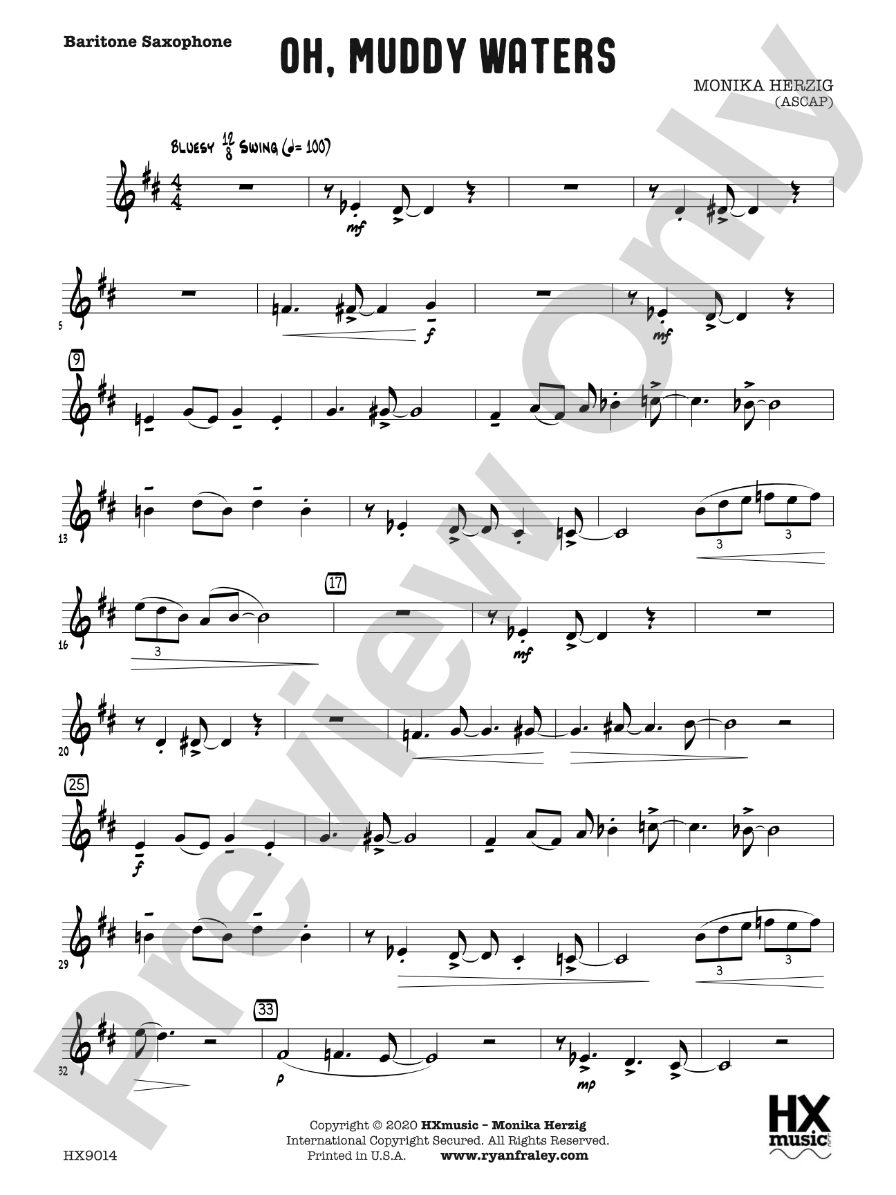 Oh, Muddy Waters: E-flat Baritone Saxophone