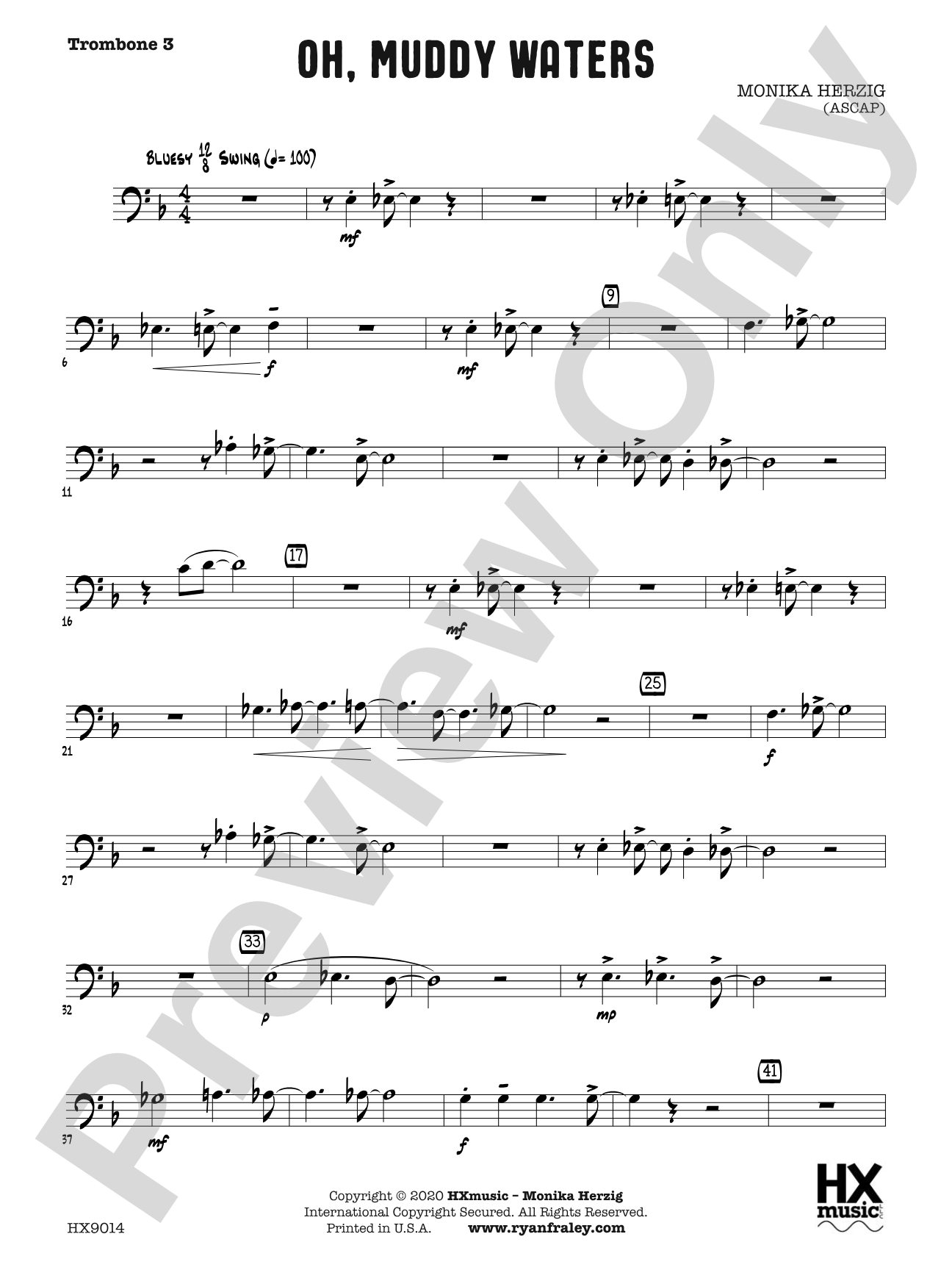 Oh, Muddy Waters: Trombone 3