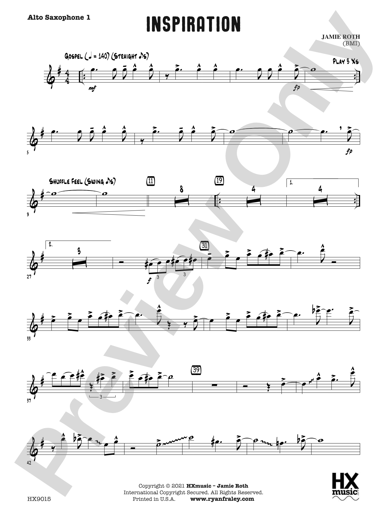 Inspiration: E-flat Alto Saxophone 1