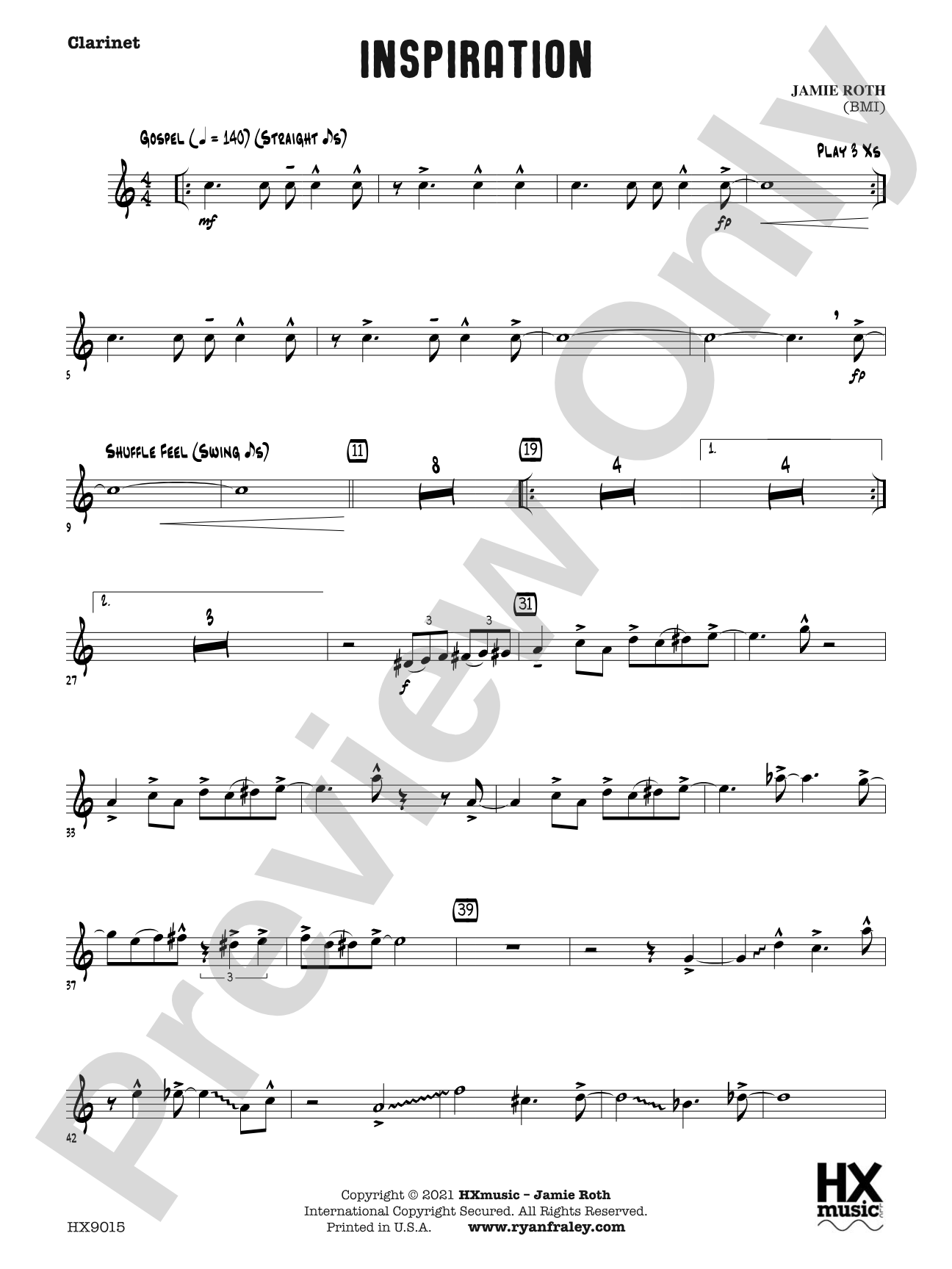 Inspiration: B-flat Clarinet