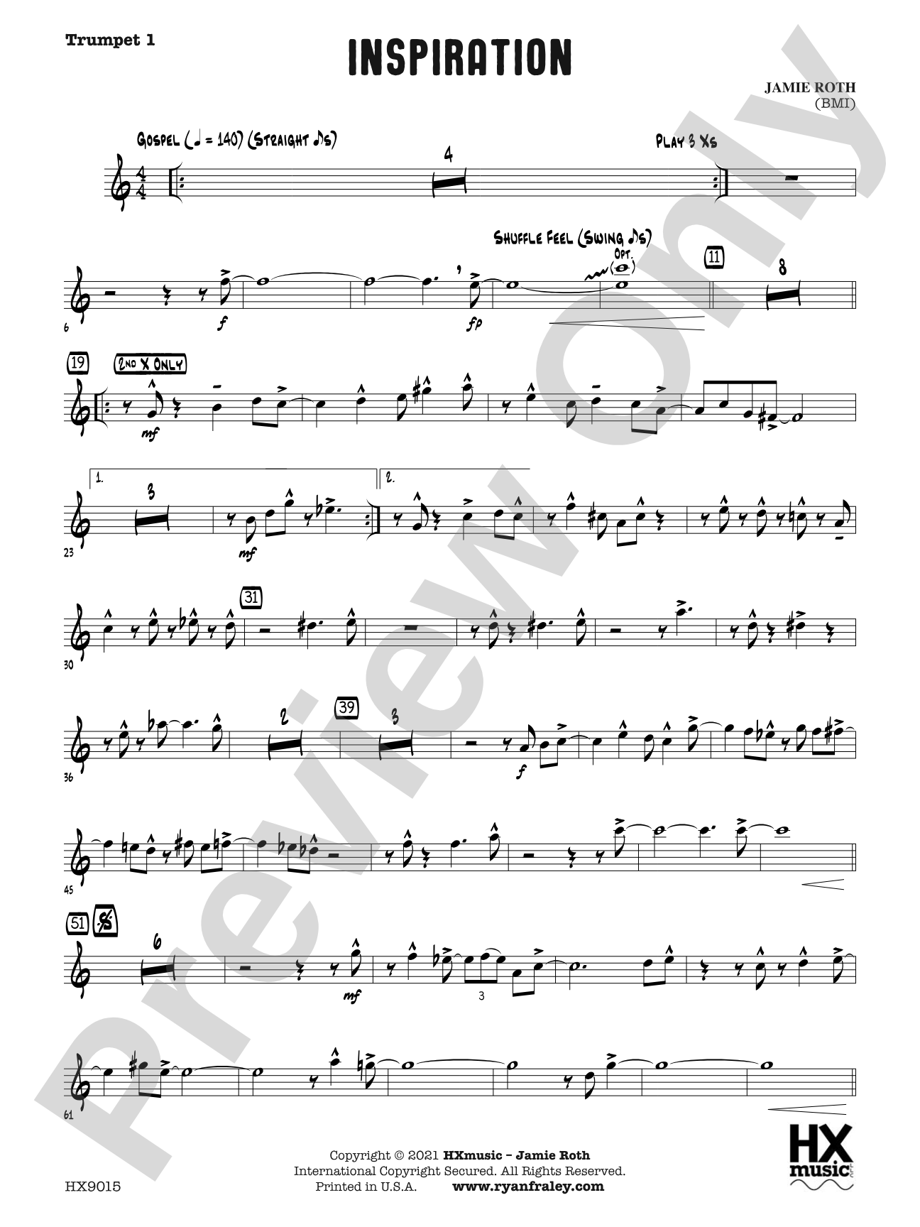 Inspiration: B-flat Trumpet 1
