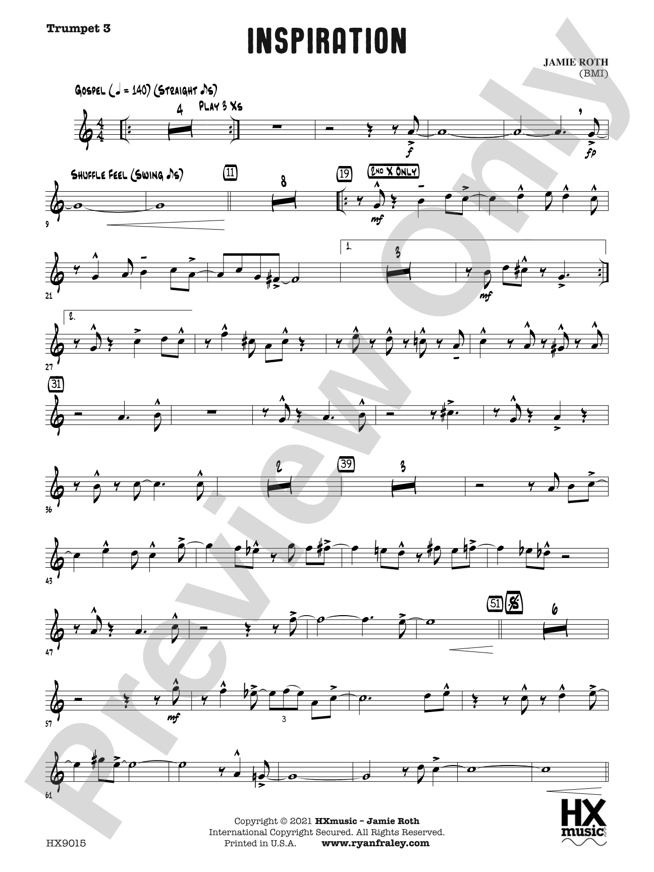 Inspiration: B-flat Trumpet 3