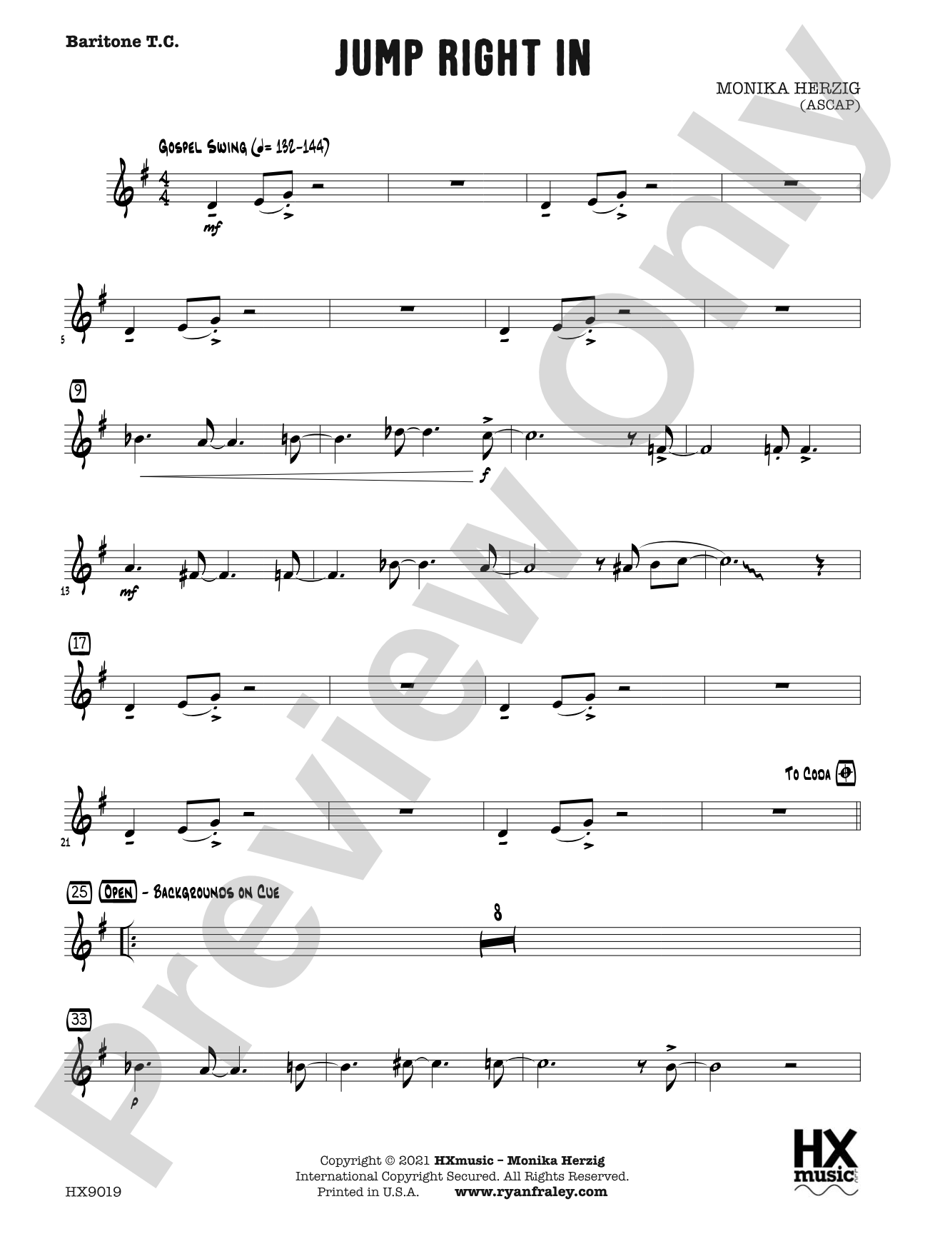 Jump Right In: B-flat Baritone T.C.