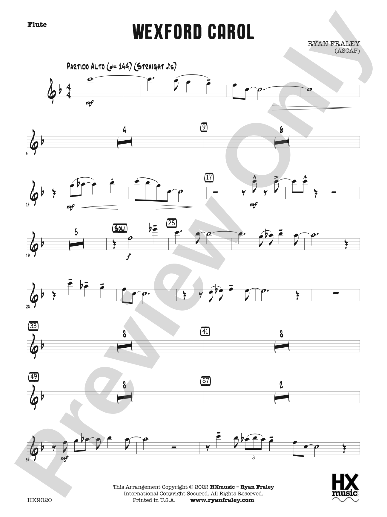 Wexford Carol: Flute