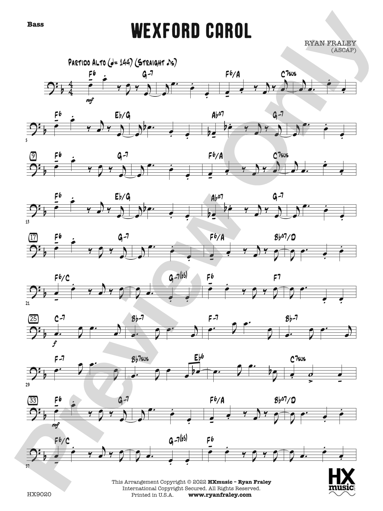 Wexford Carol: Bass