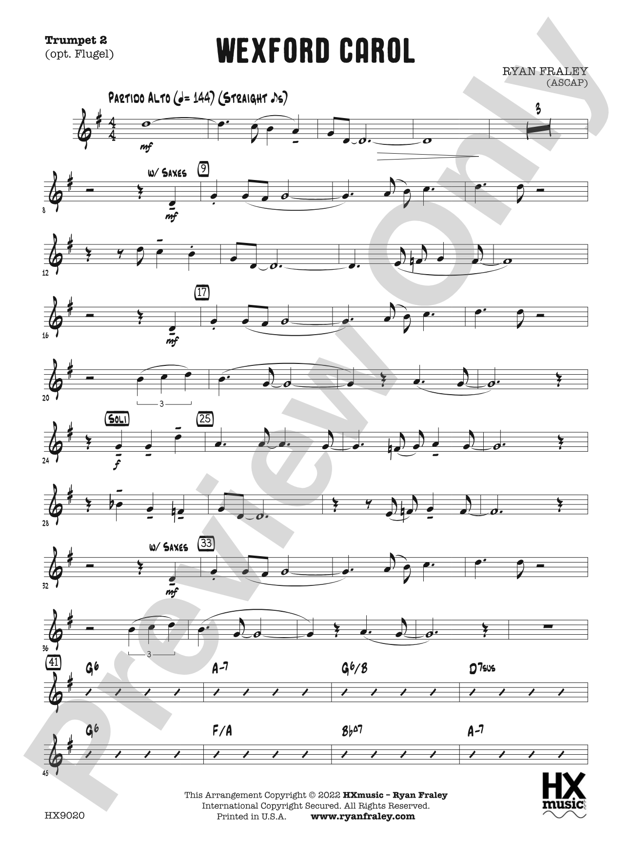 Wexford Carol: B-flat Trumpet 2