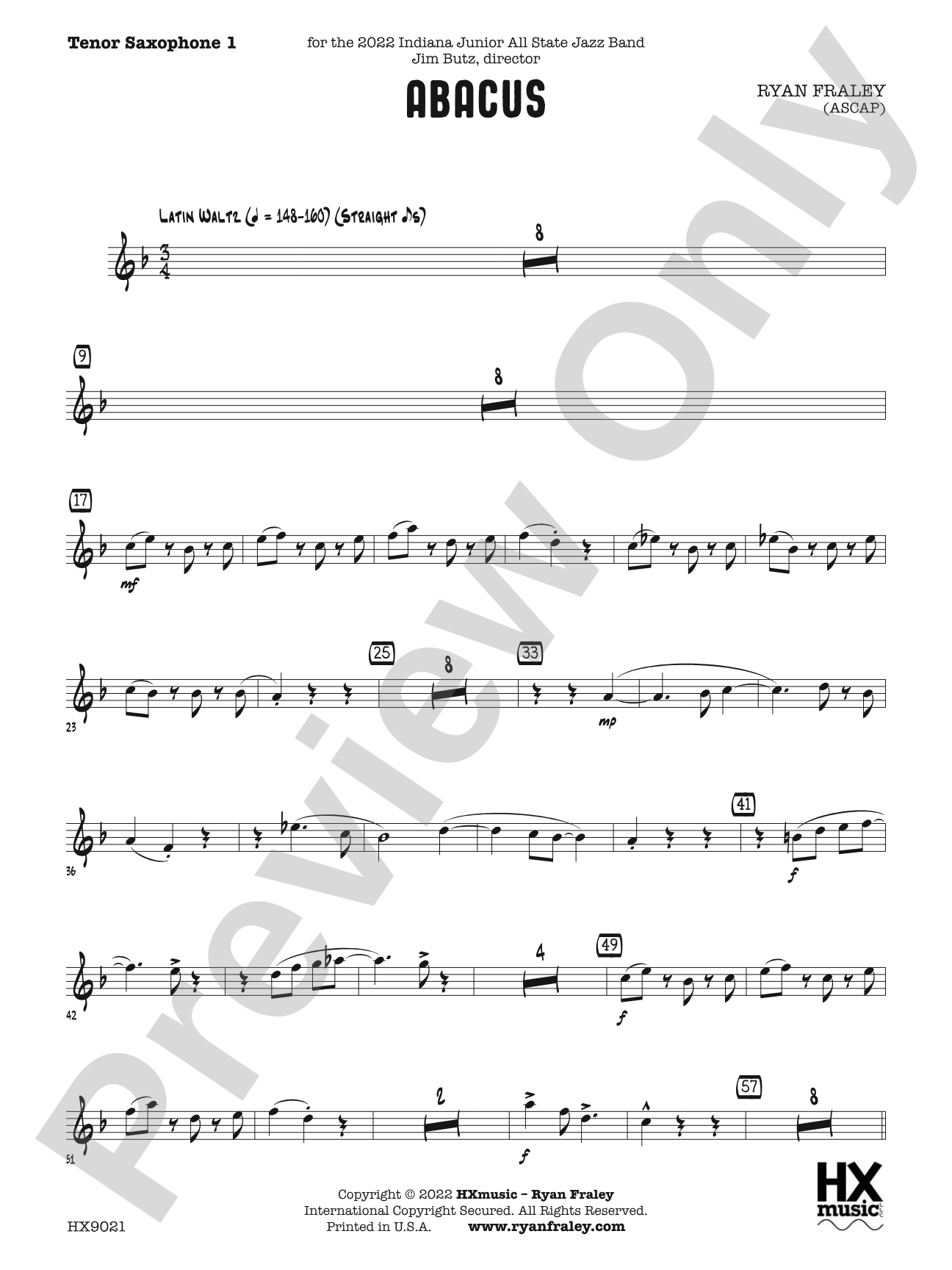Abacus: B-flat Tenor Saxophone 1