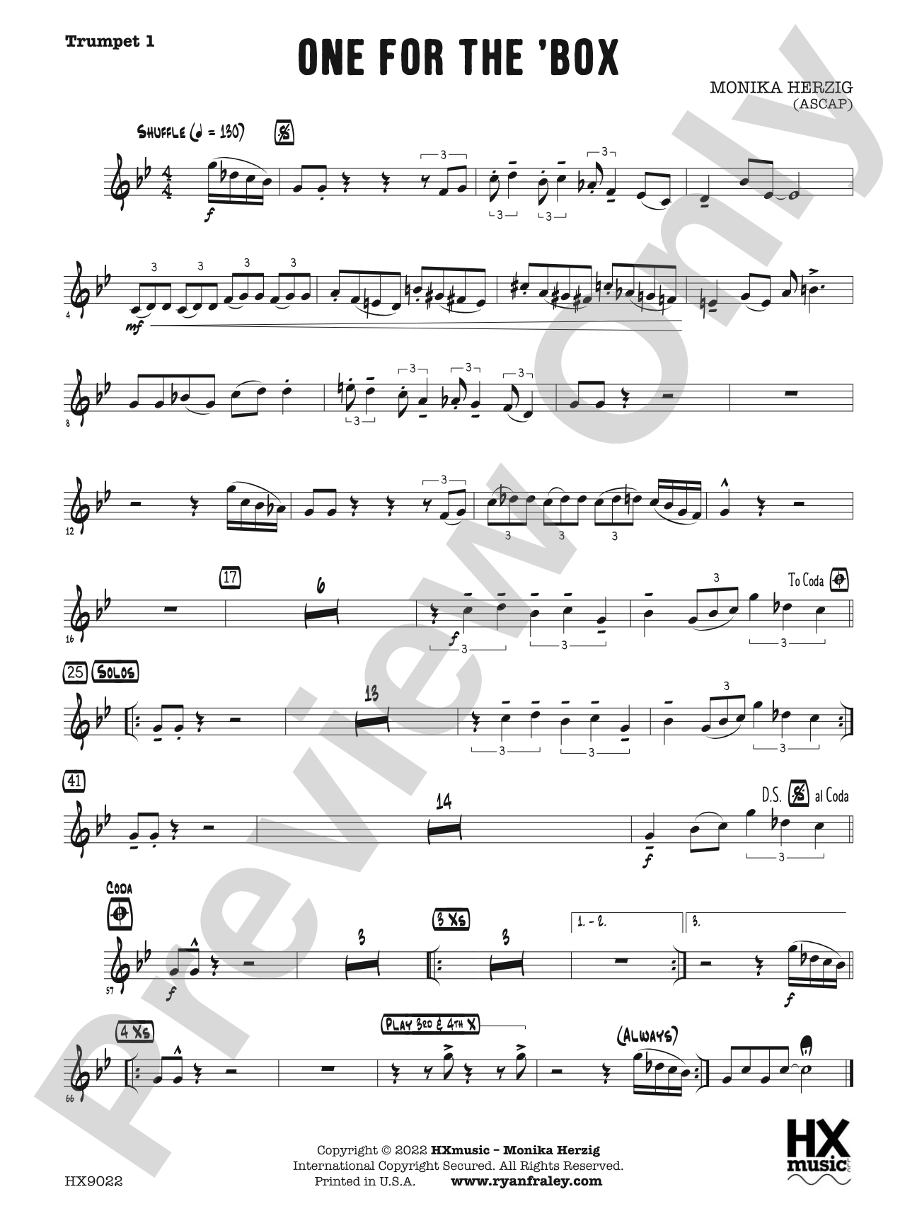 One for the 'Box: B-flat Trumpet 1