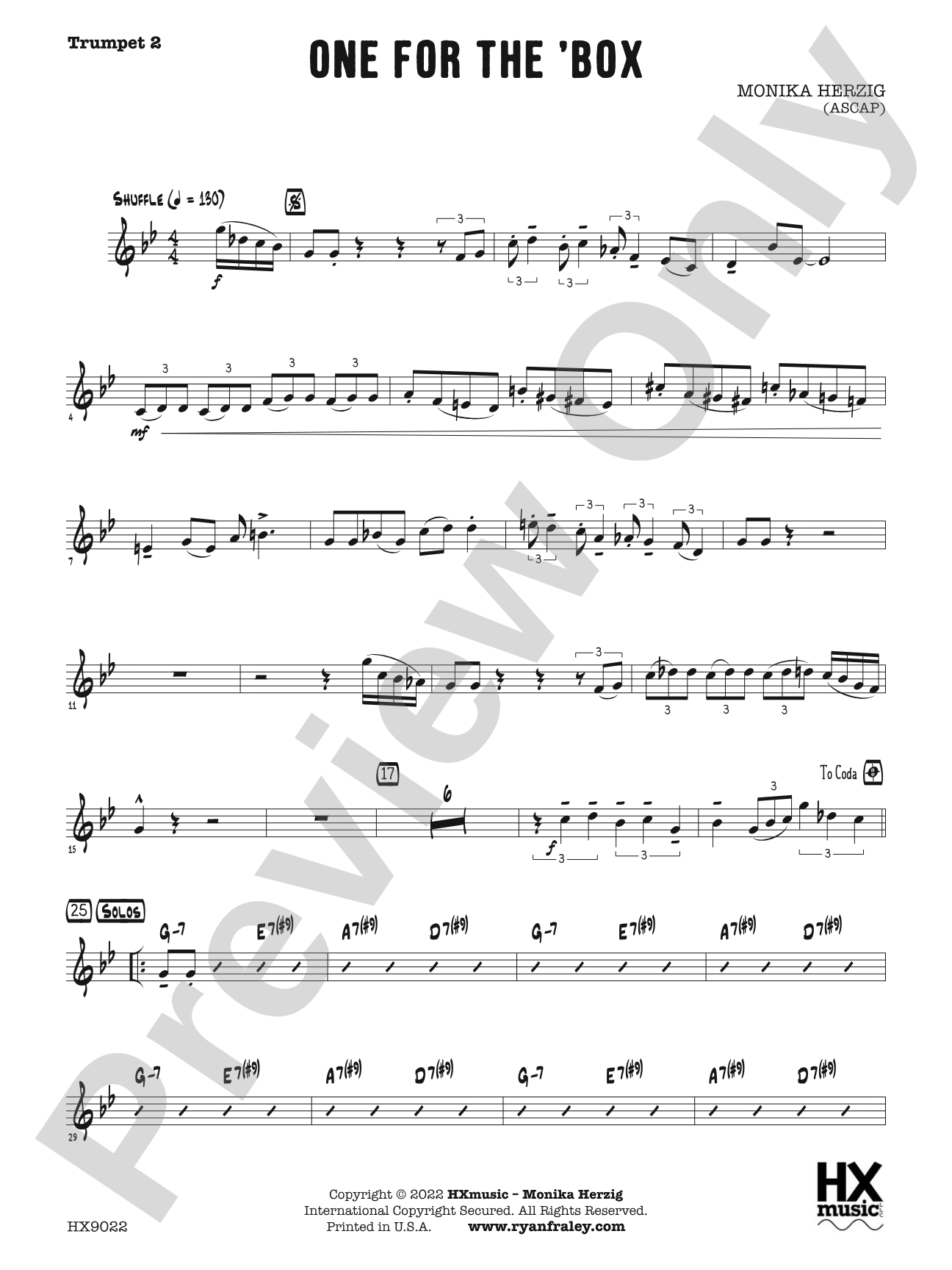 One for the 'Box: B-flat Trumpet 2