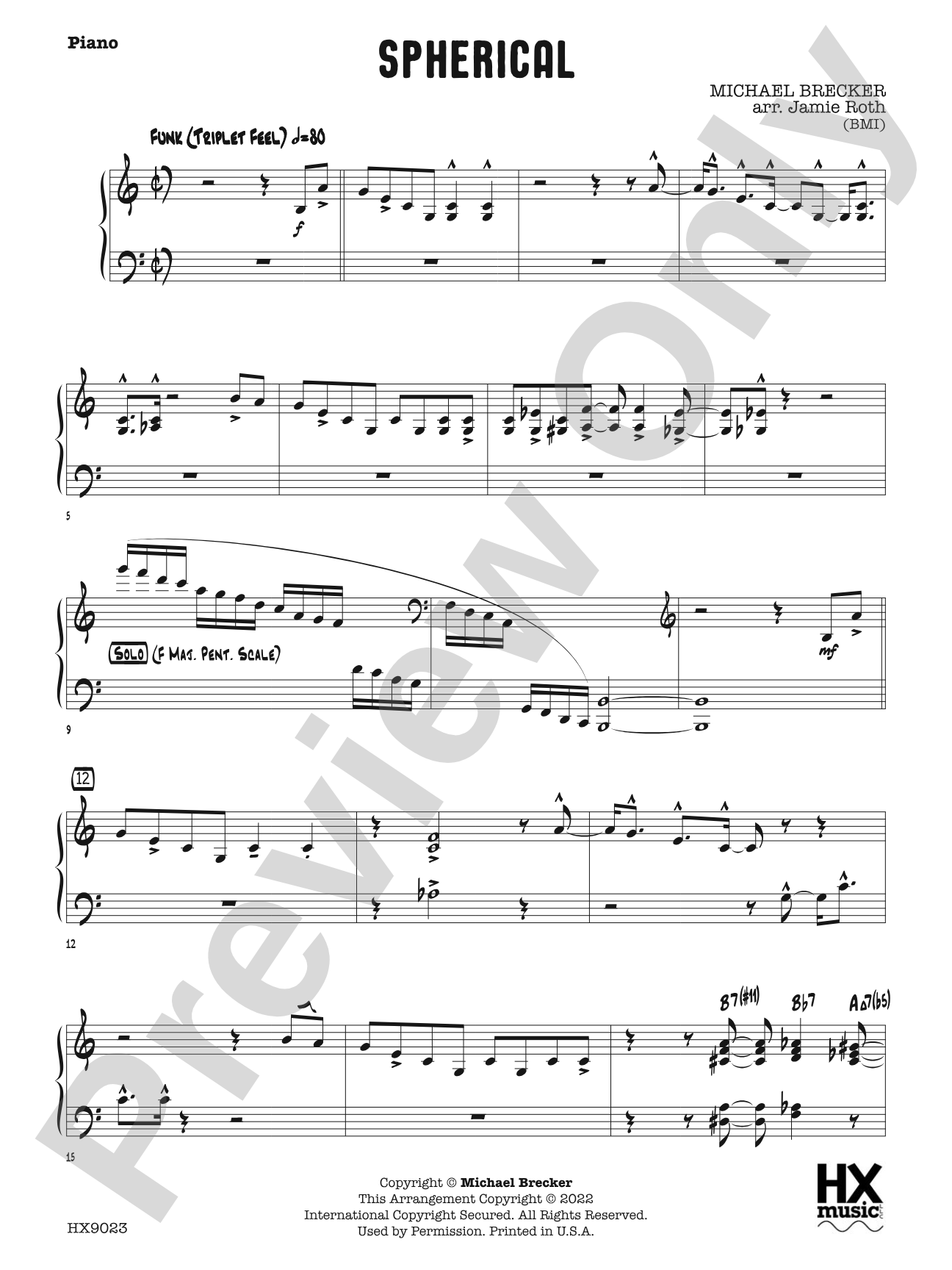 Spherical: Piano
