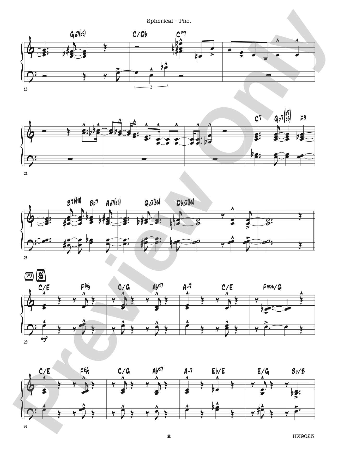 Spherical: Piano