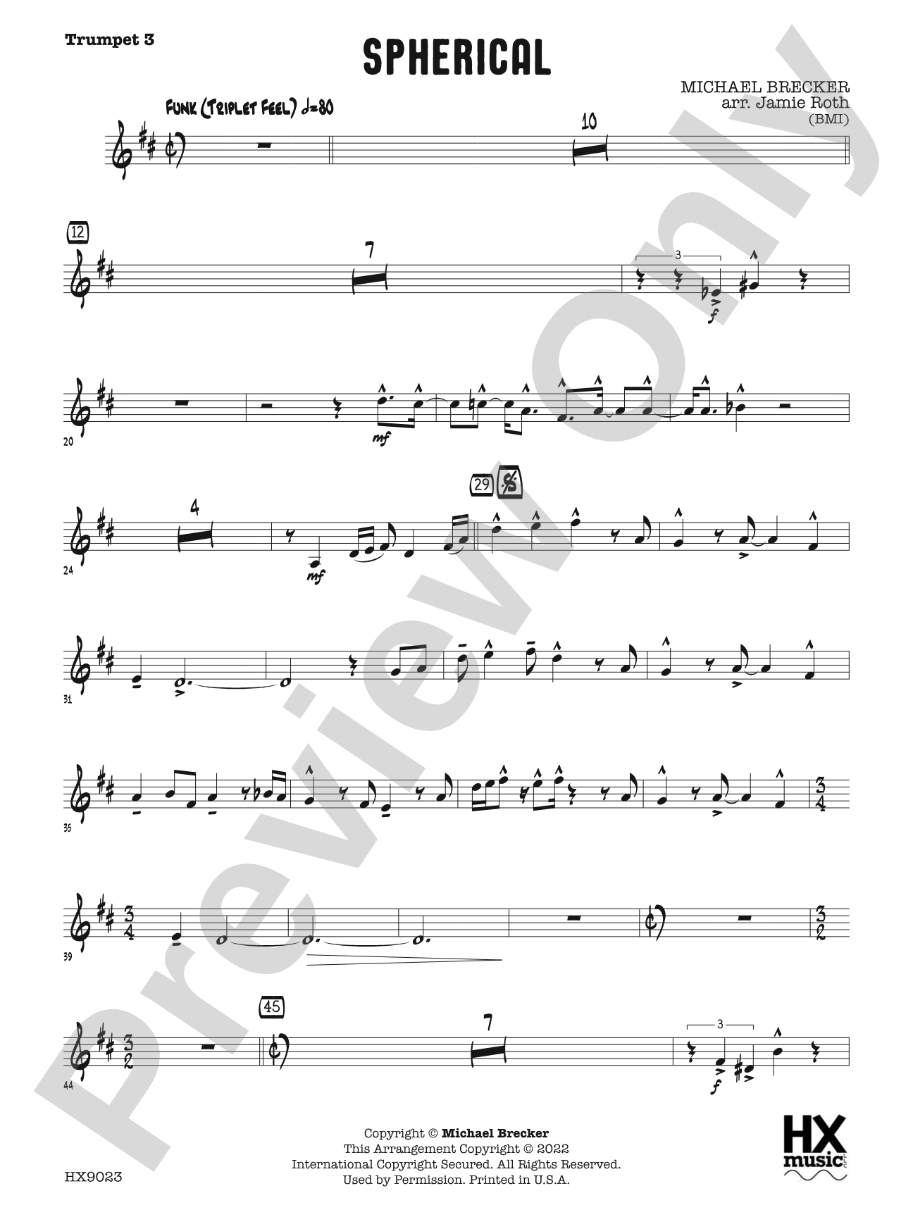 Spherical: B-flat Trumpet 3