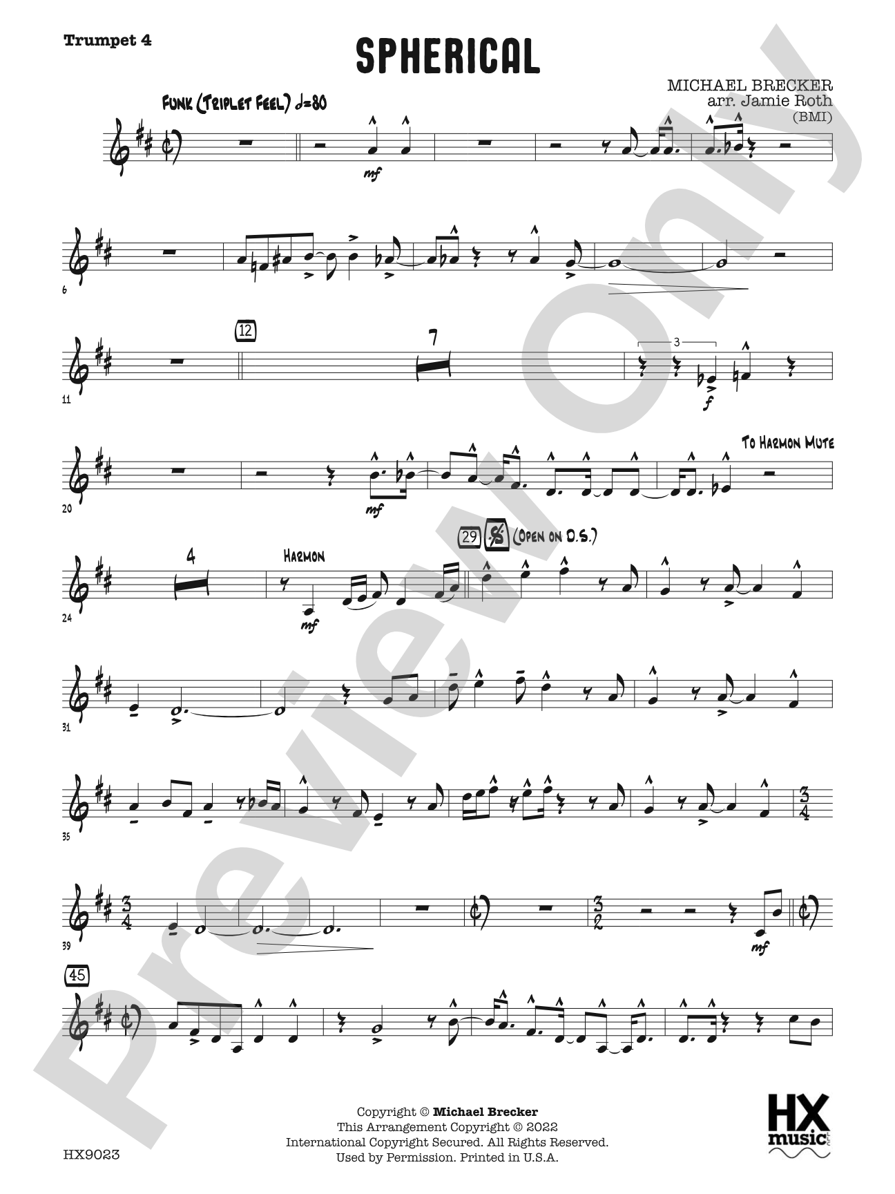 Spherical: B-flat Trumpet 4