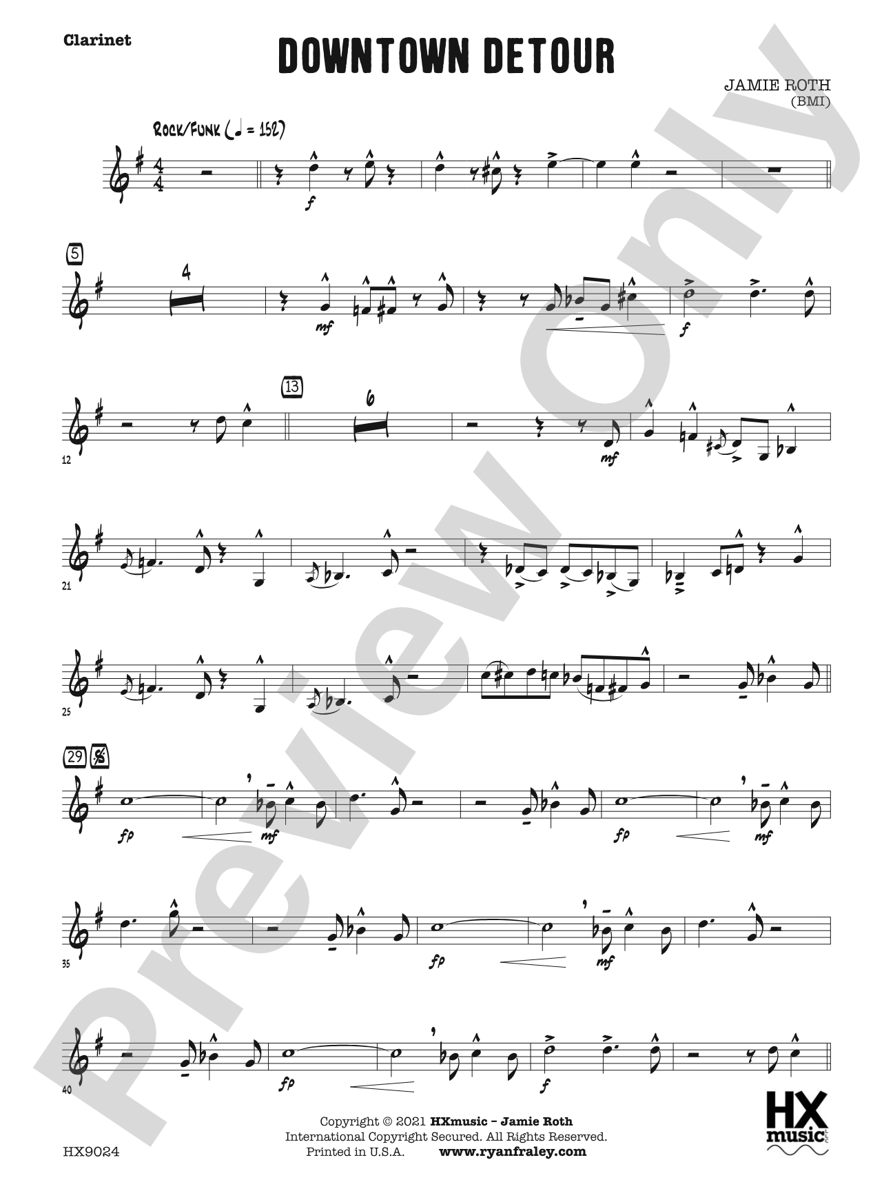 Downtown Detour: B-flat Clarinet