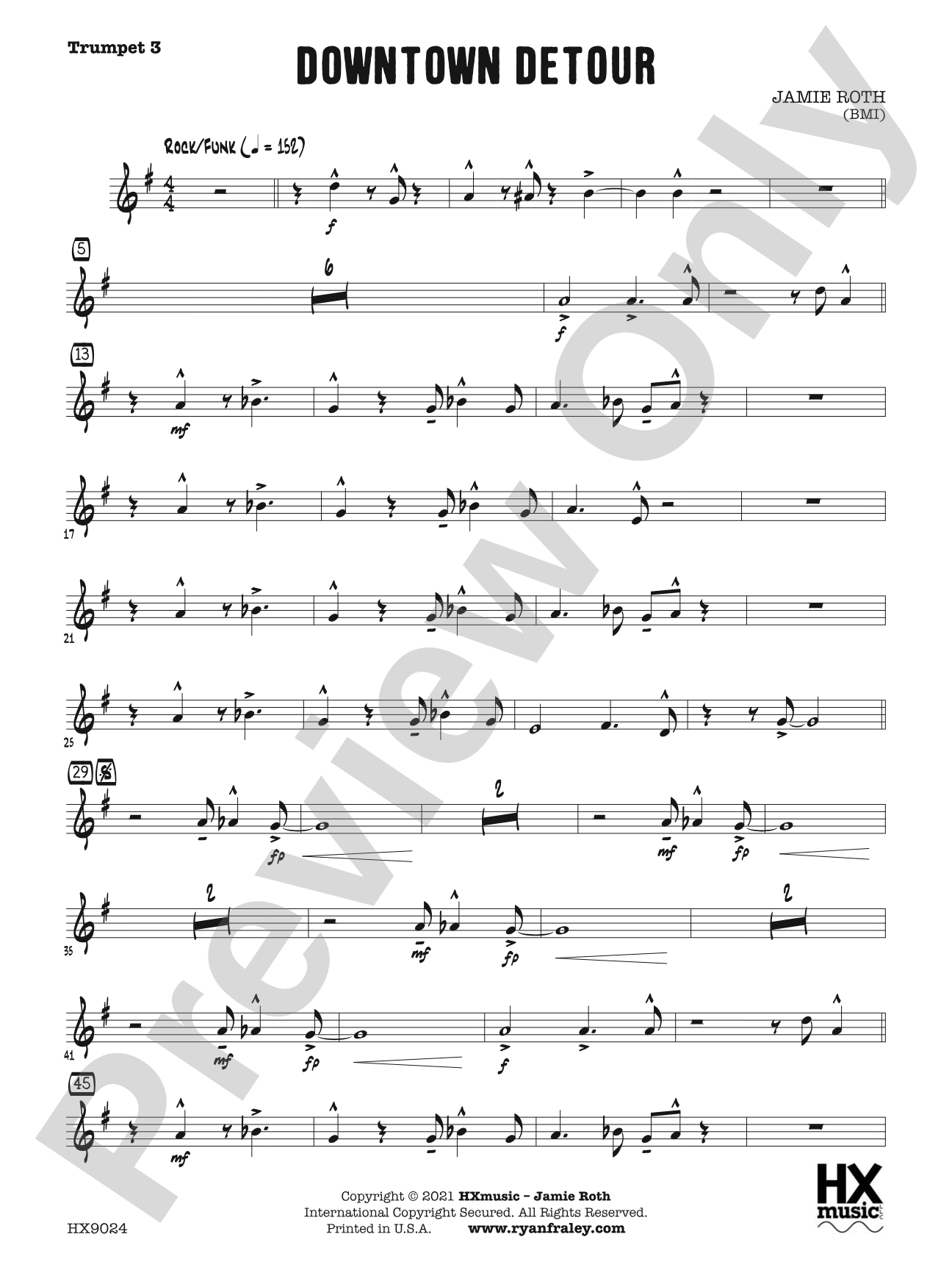 Downtown Detour: B-flat Trumpet 3