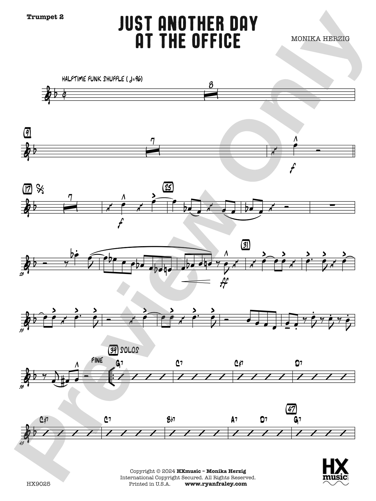 Just Another Day at the Office: B-flat Trumpet 2
