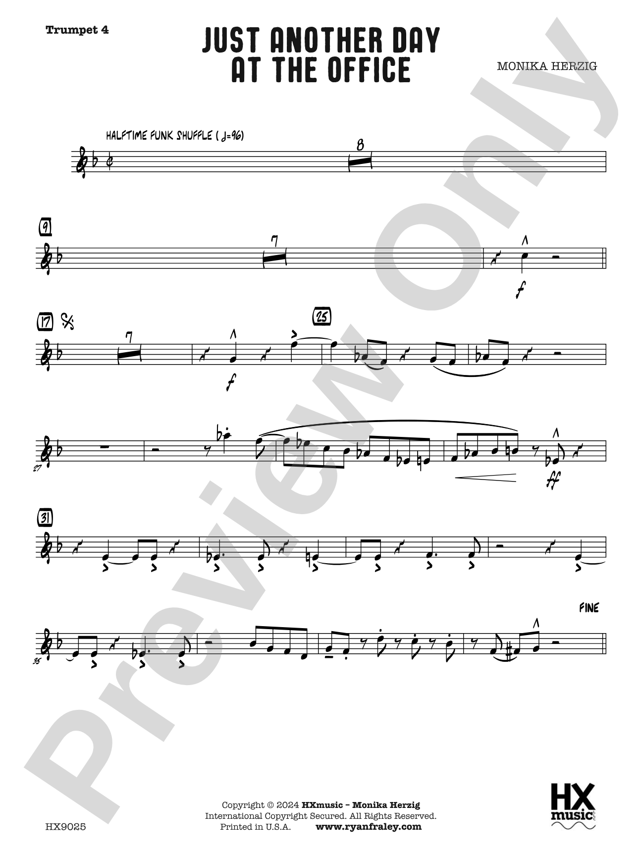 Just Another Day at the Office: B-flat Trumpet 4
