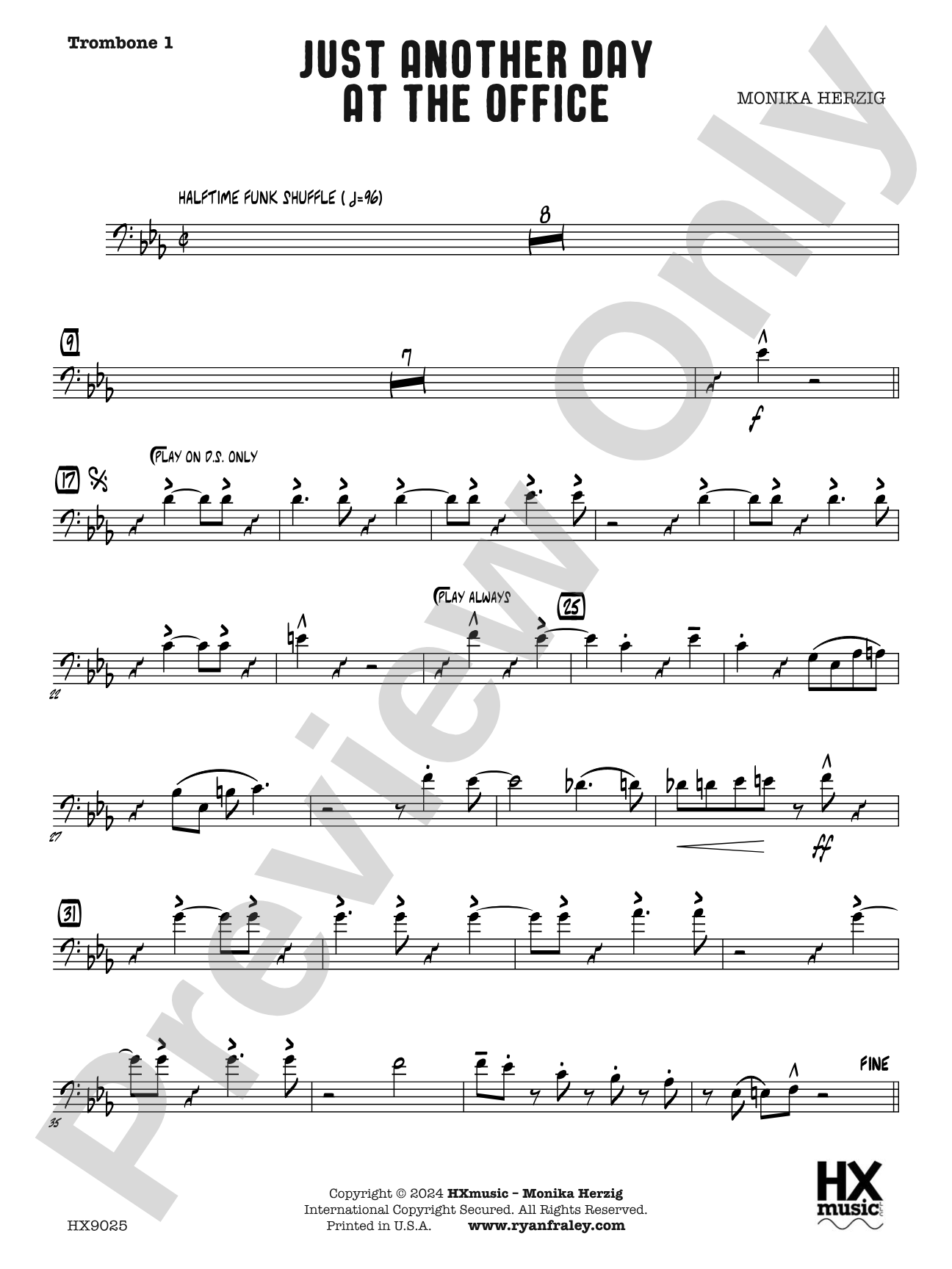 Just Another Day at the Office: Trombone 1