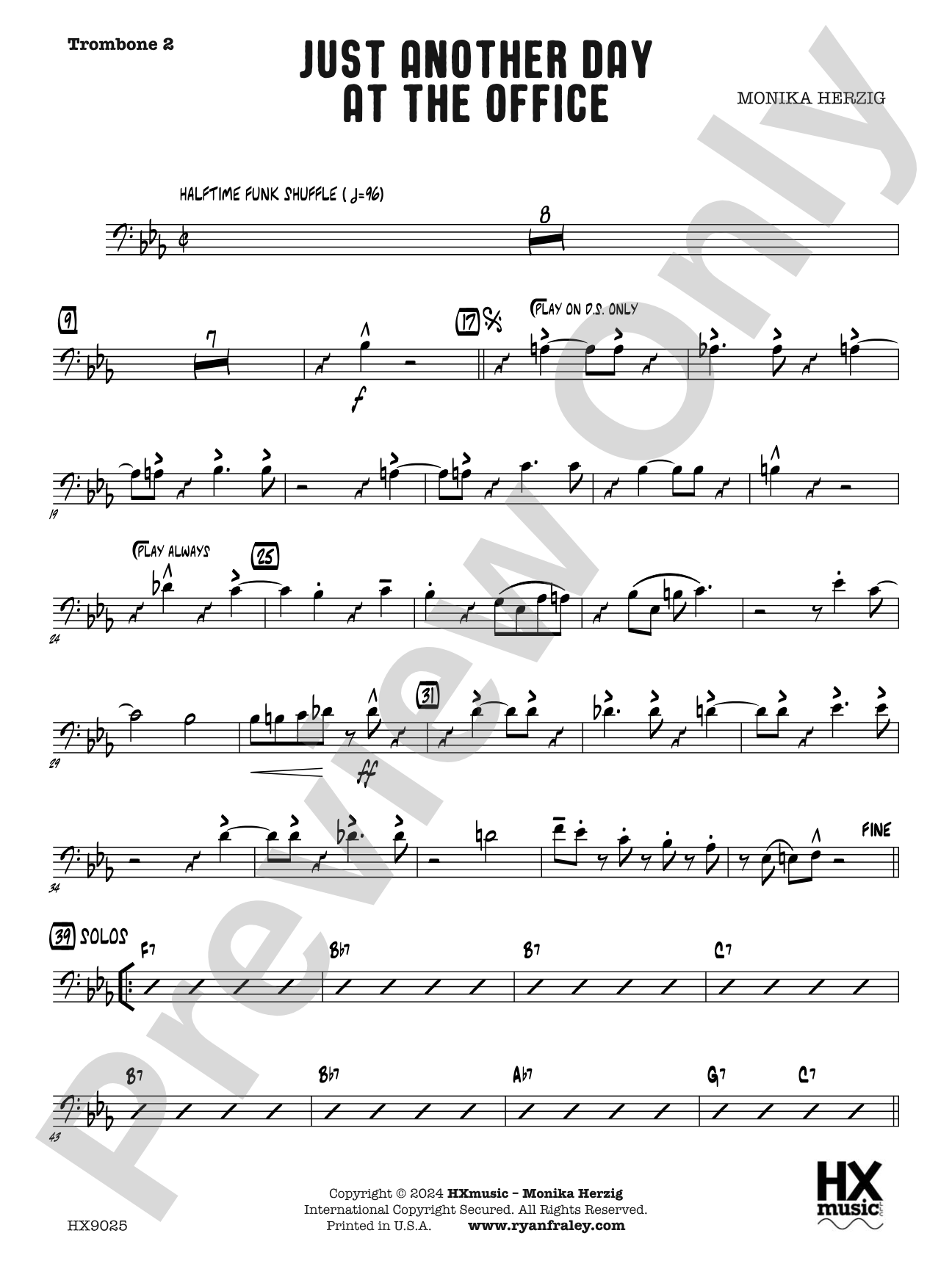 Just Another Day at the Office: Trombone 2