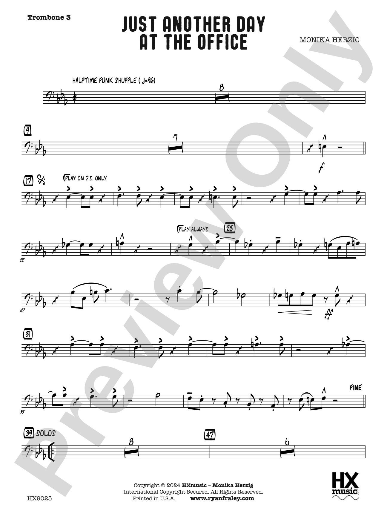 Just Another Day at the Office: Trombone 3