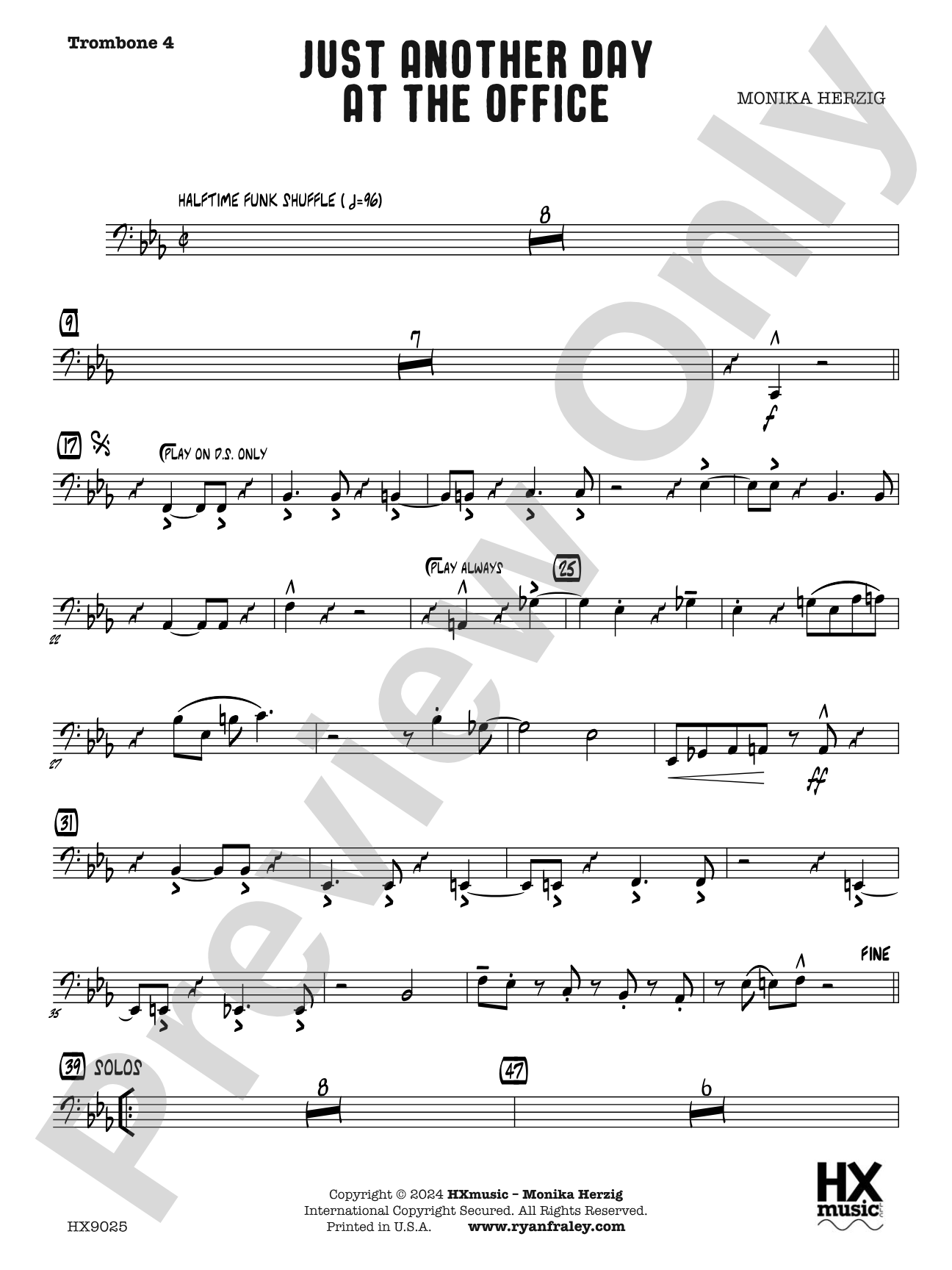 Just Another Day at the Office: Trombone 4