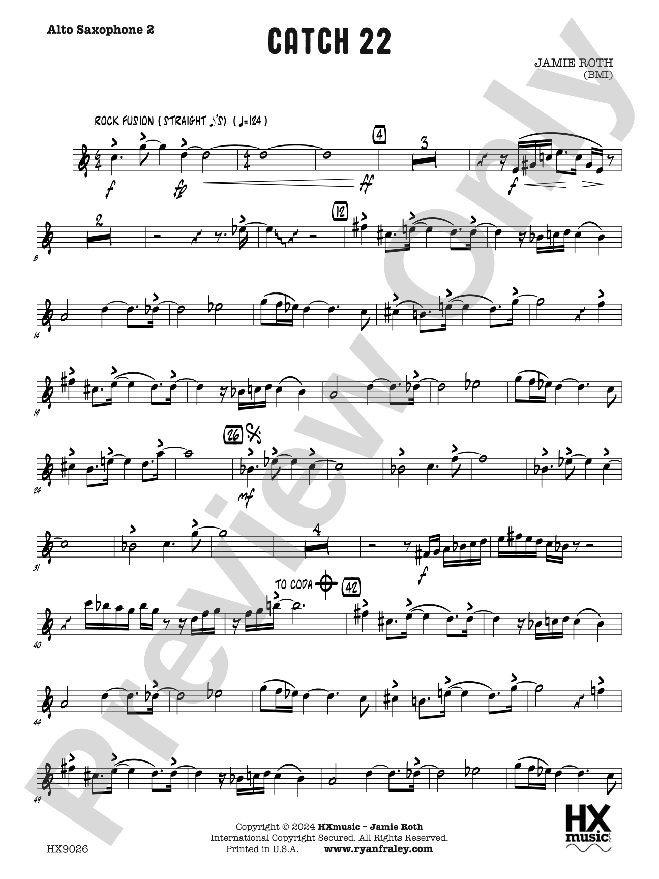 Catch 22: E-flat Alto Saxophone 2