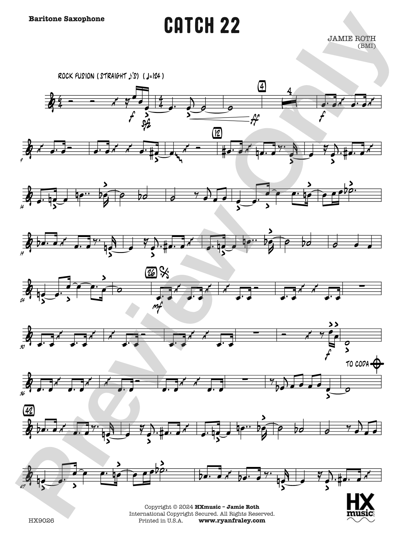 Catch 22: E-flat Baritone Saxophone