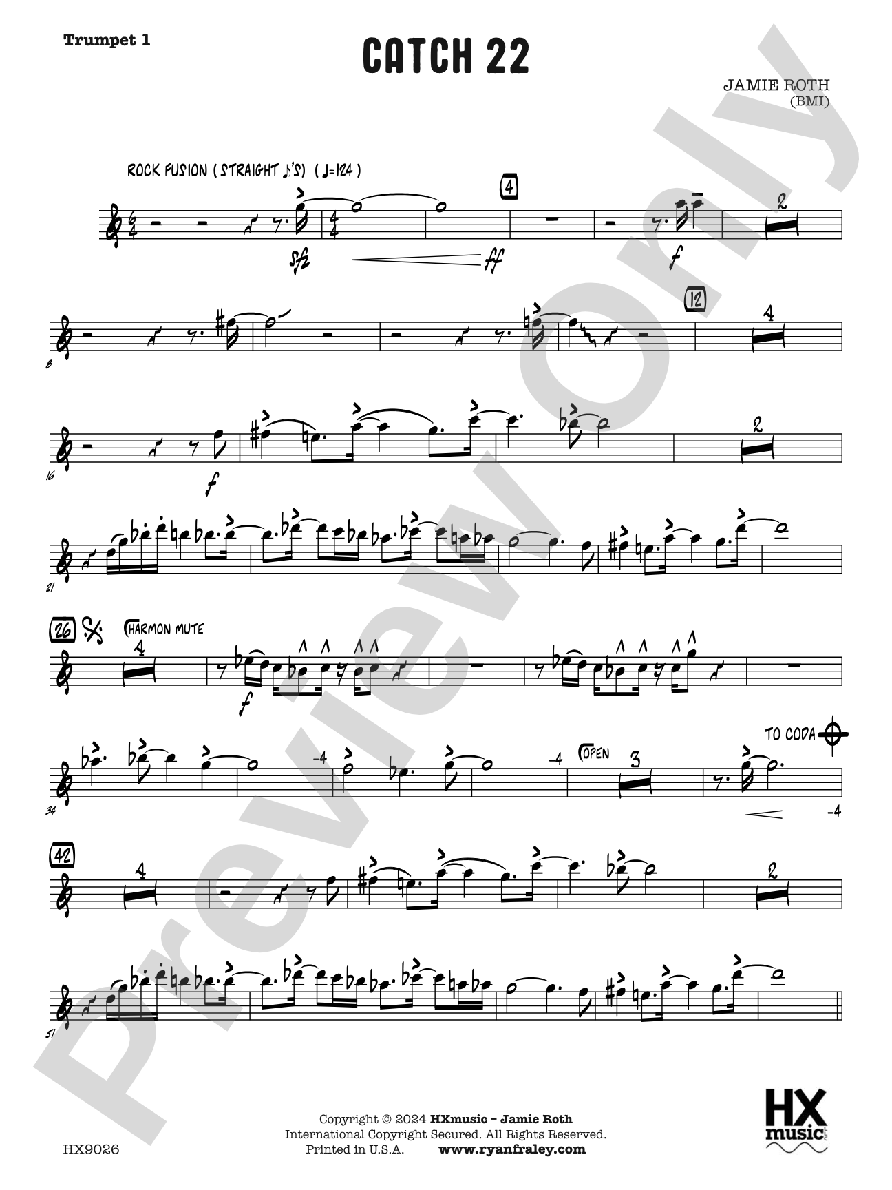 Catch 22: B-flat Trumpet 1