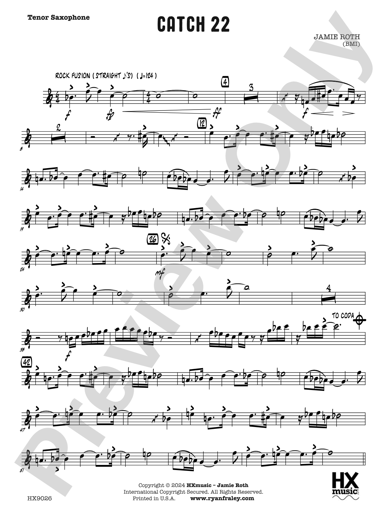 Catch 22: B-flat Tenor Saxophone