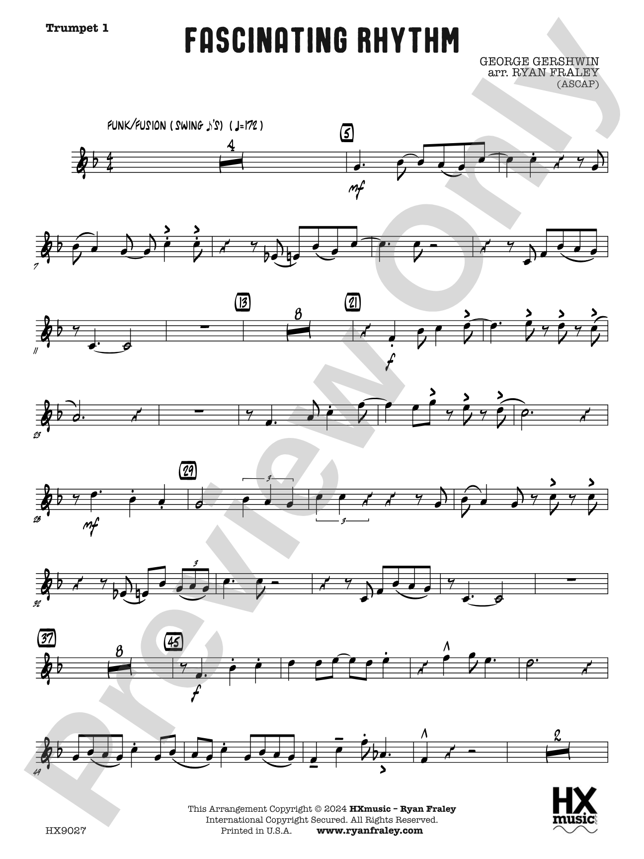 Fascinating Rhythm: B-flat Trumpet 1