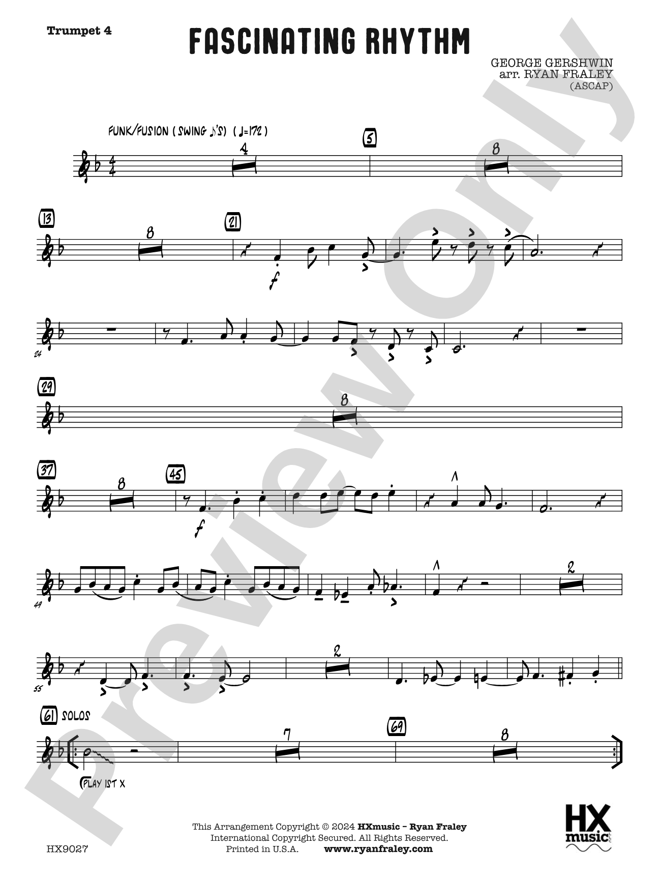Fascinating Rhythm: B-flat Trumpet 4