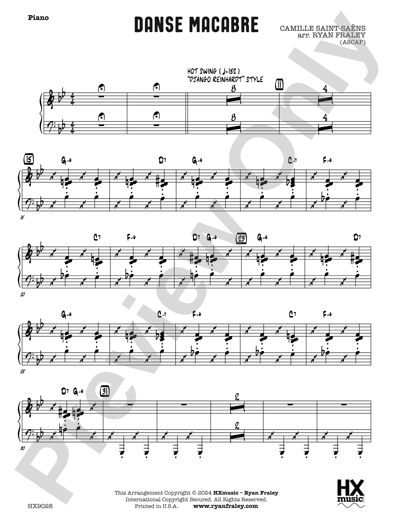 Danse Macabre: Piano