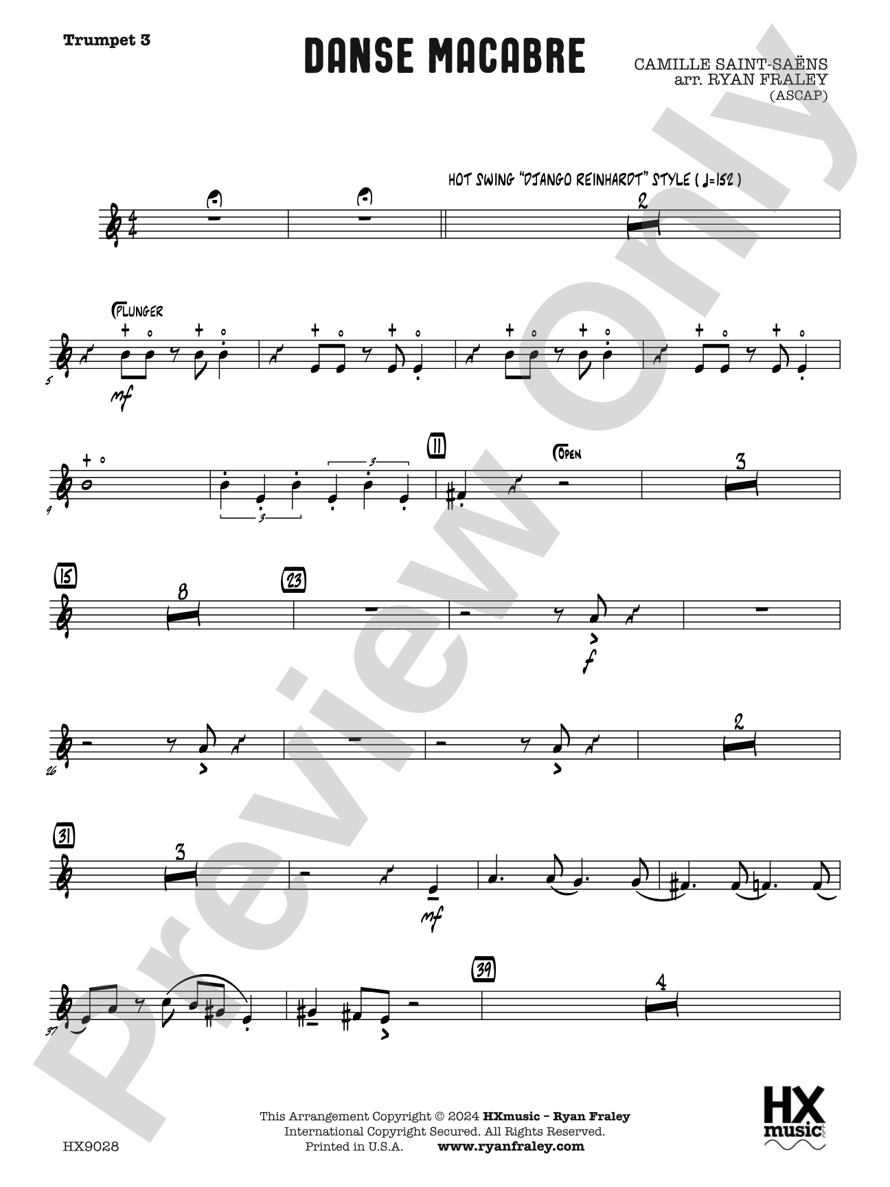 Danse Macabre: B-flat Trumpet 3