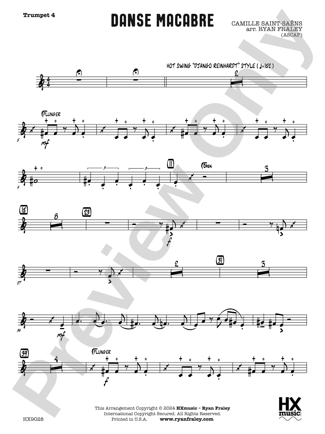 Danse Macabre: B-flat Trumpet 4