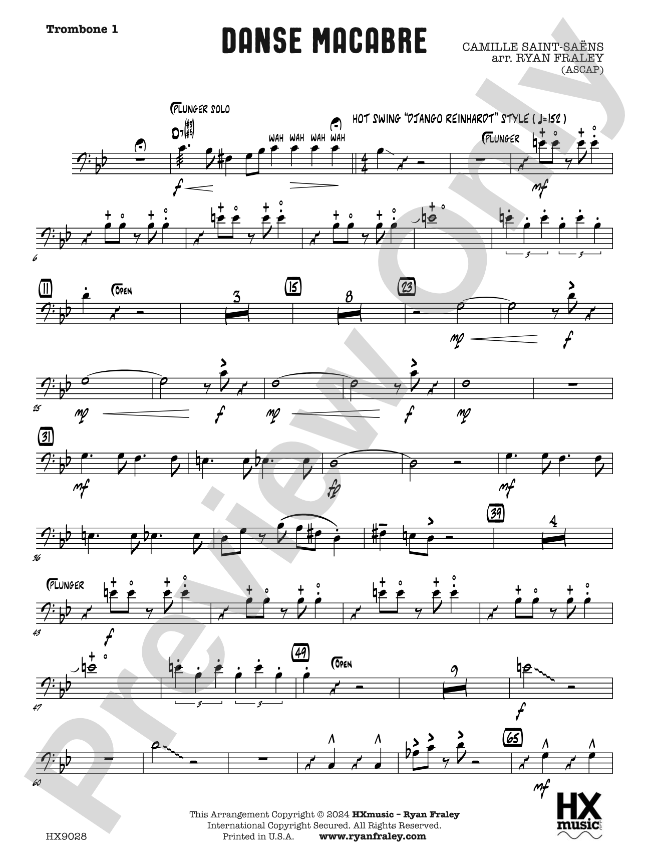 Danse Macabre: Trombone 1