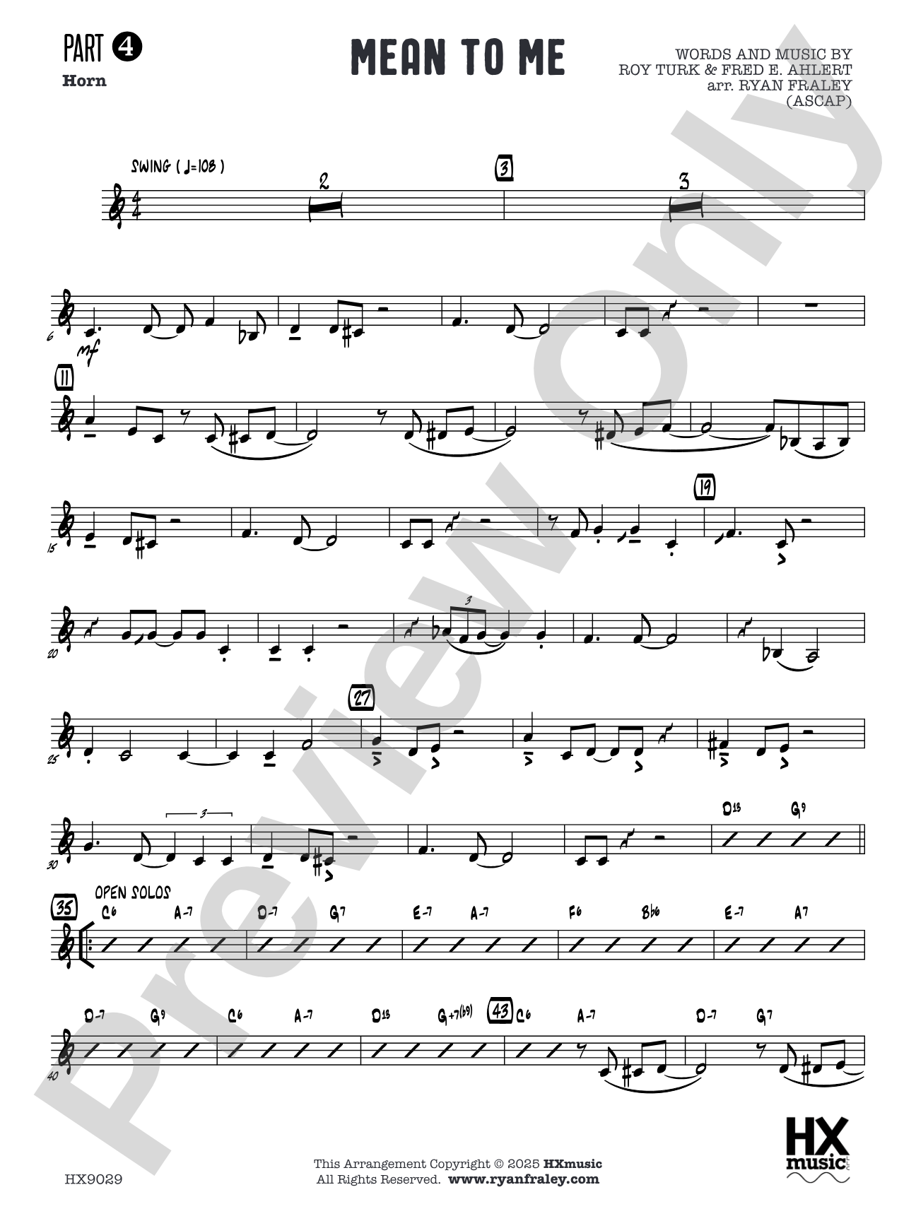 Mean to Me: Part 4 - Horn