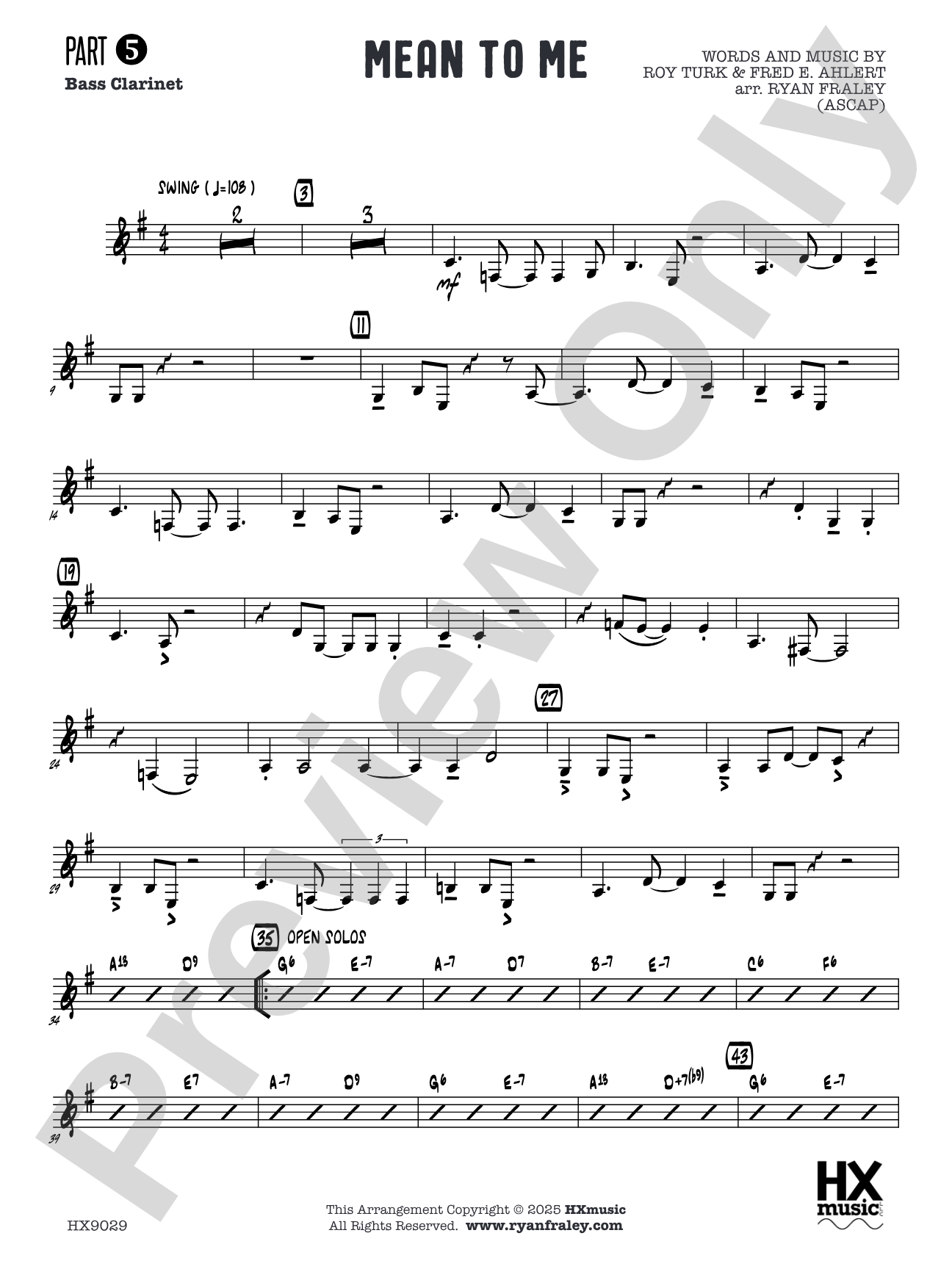 Mean to Me: Part 5 - Bass Clarinet