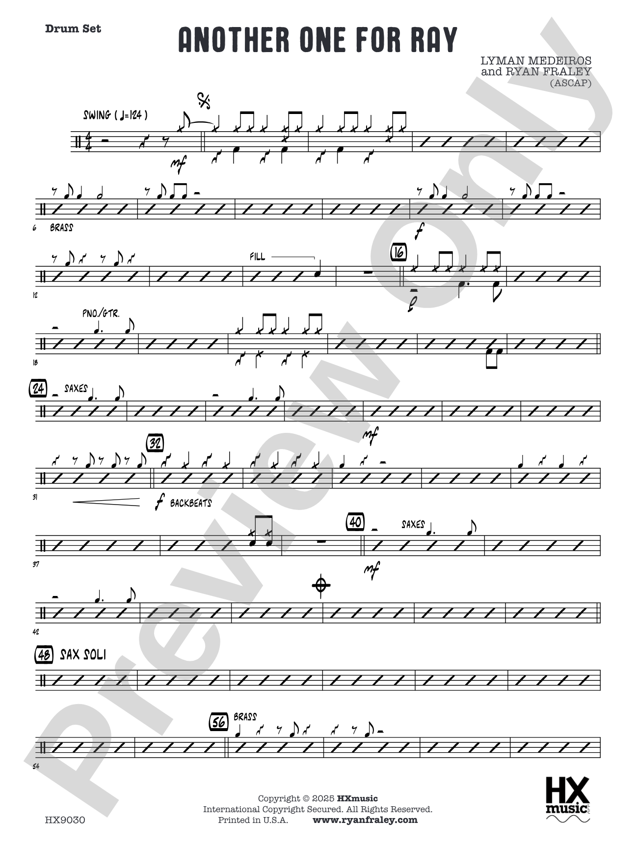 Another One for Ray: Drum Set