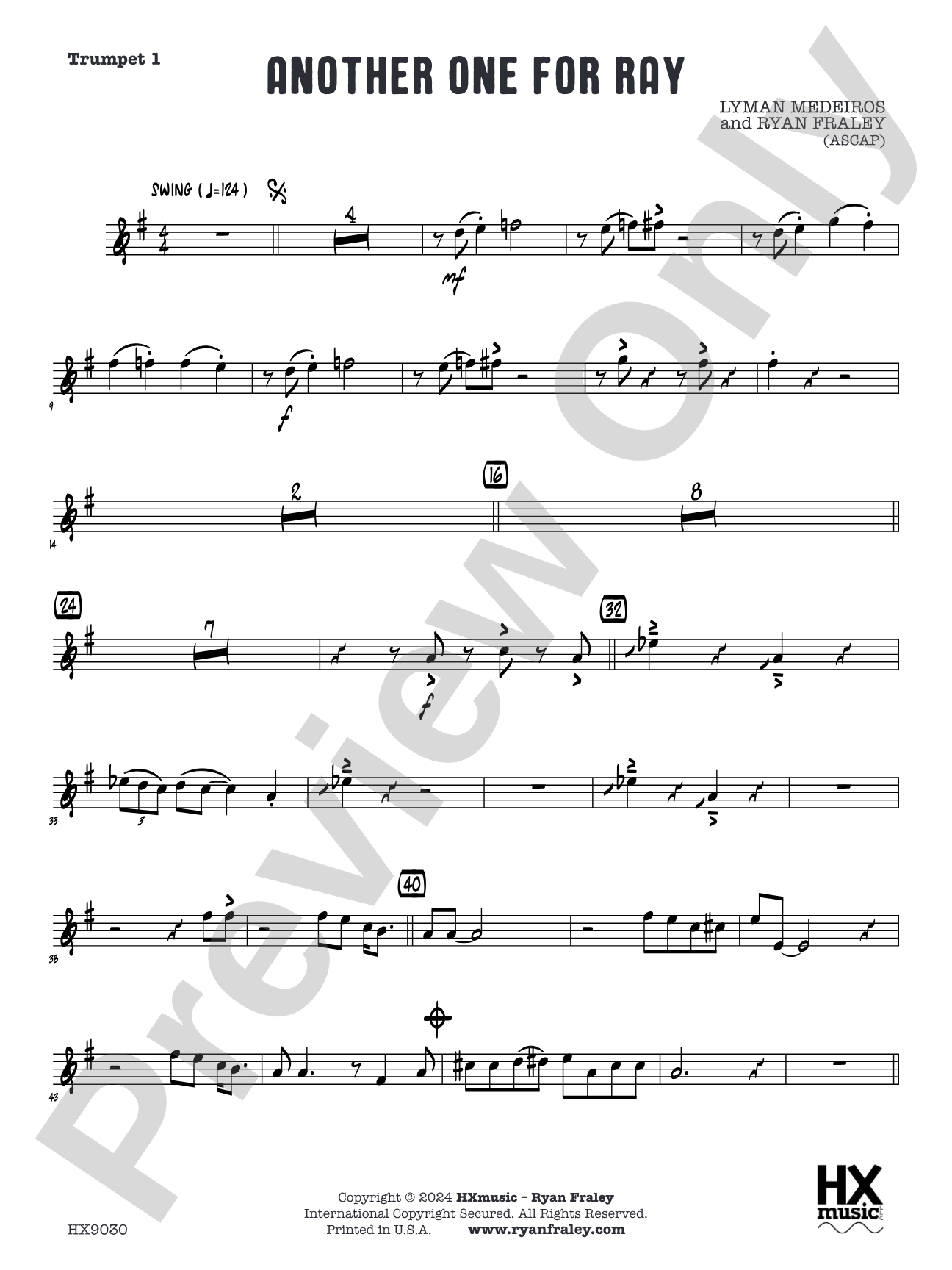 Another One for Ray: Trumpet 1