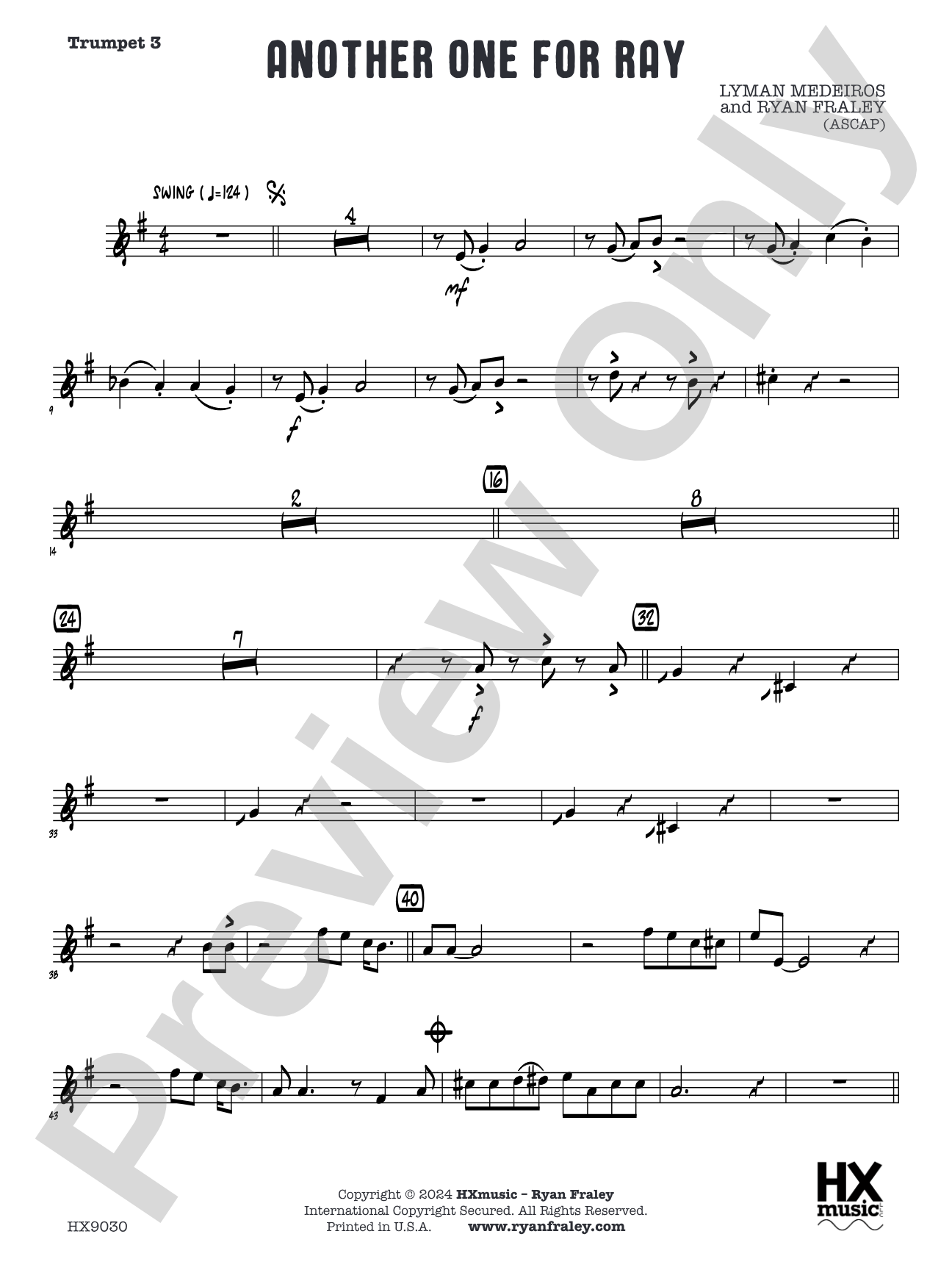 Another One for Ray: Trumpet 3