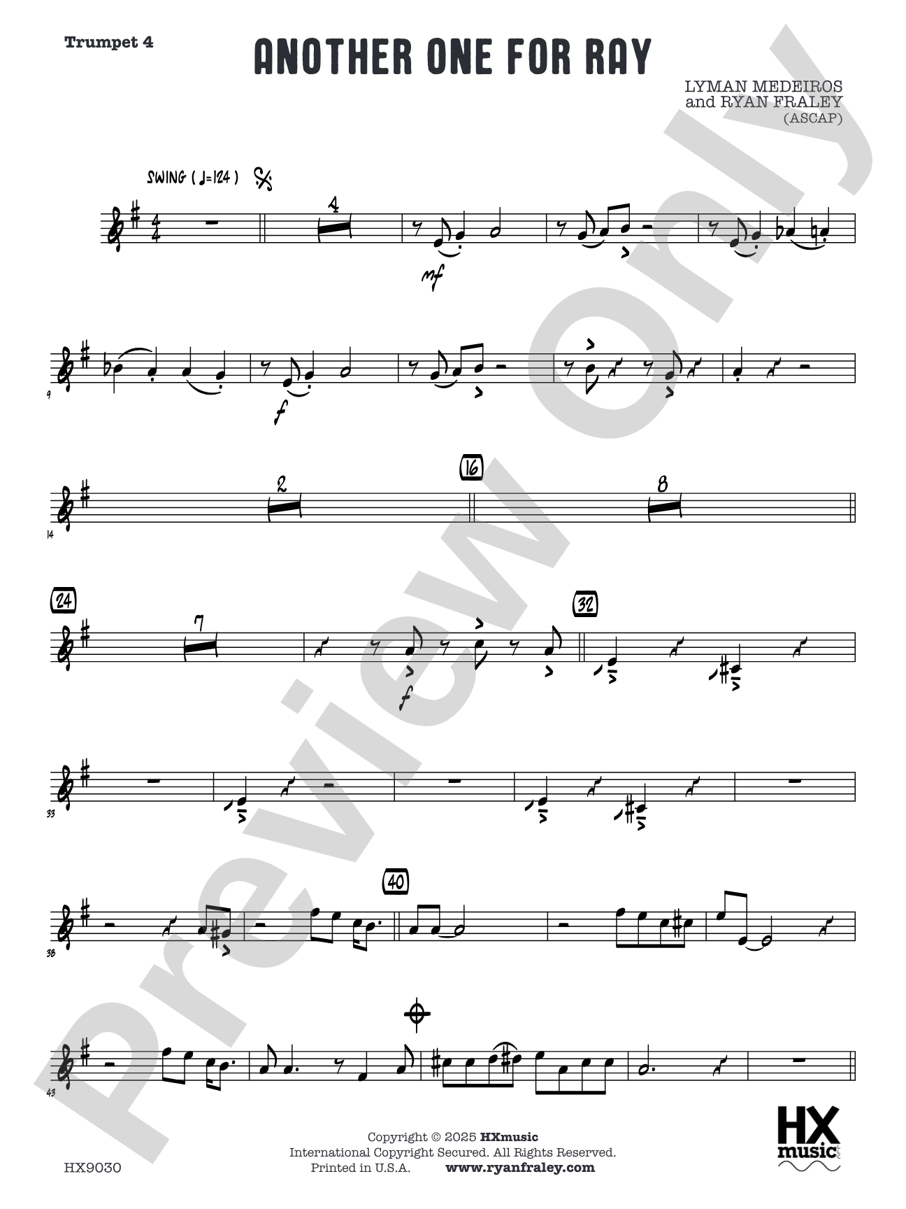 Another One for Ray: Trumpet 4