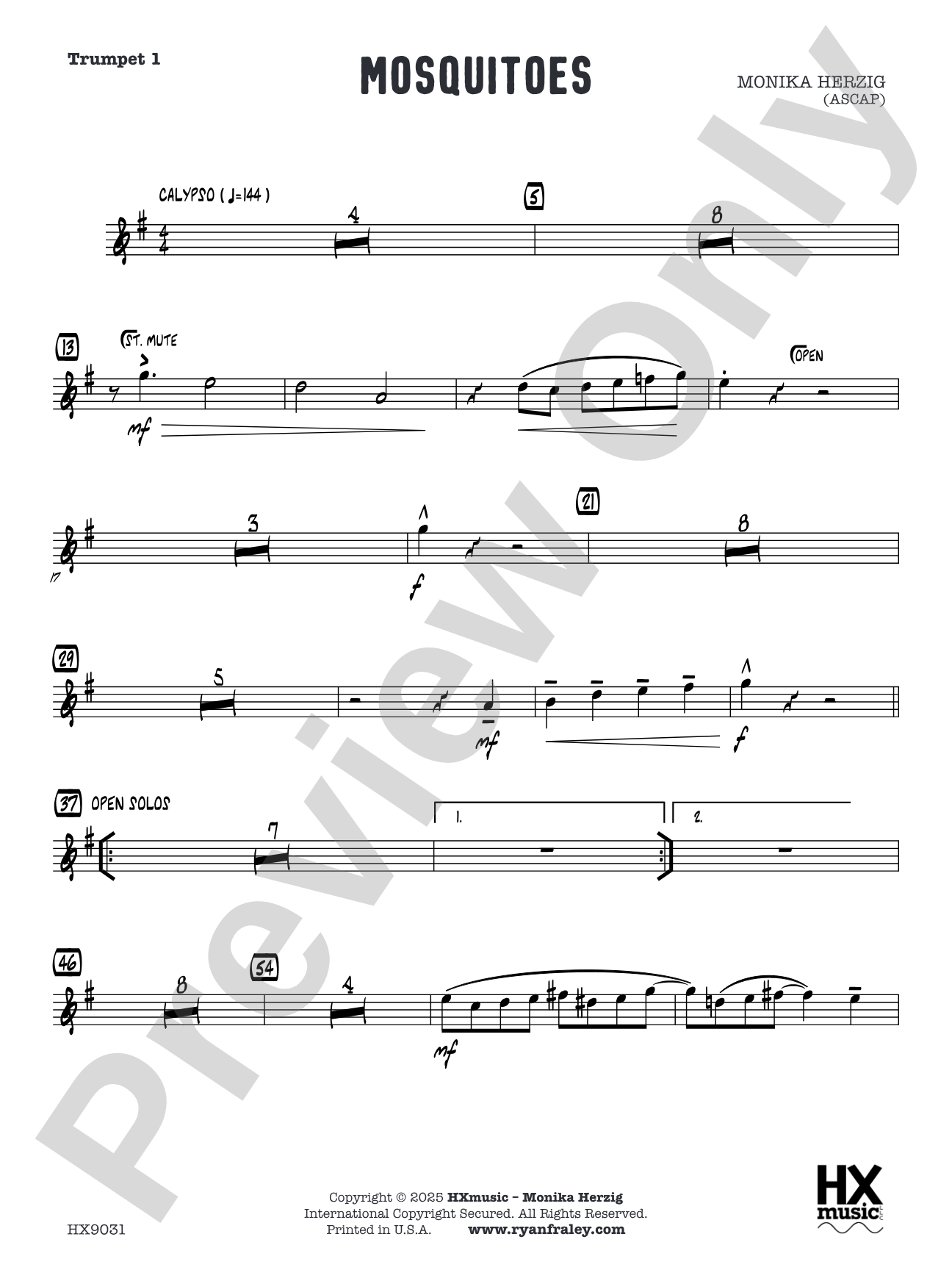 Mosquitoes: Trumpet 1