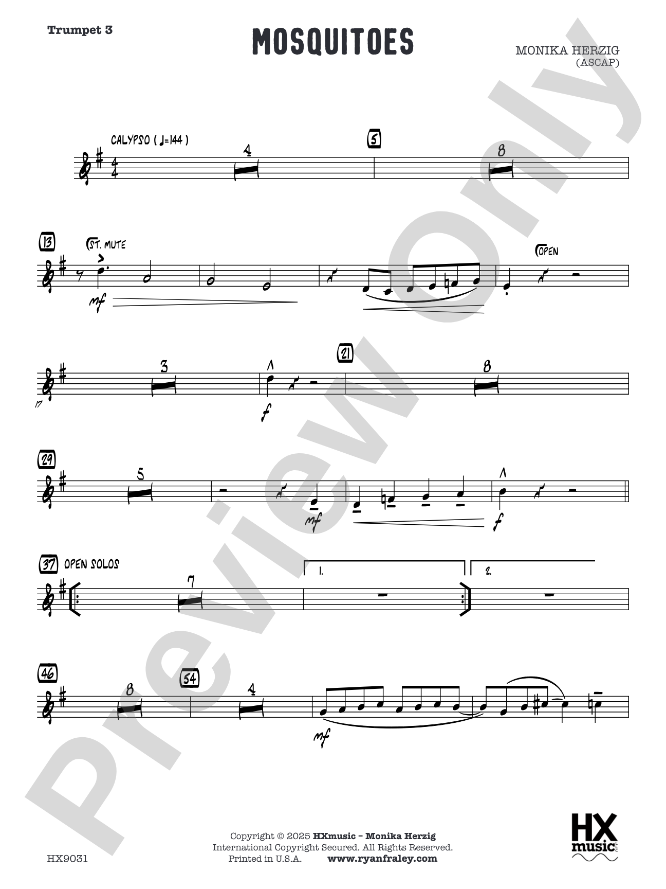 Mosquitoes: Trumpet 3