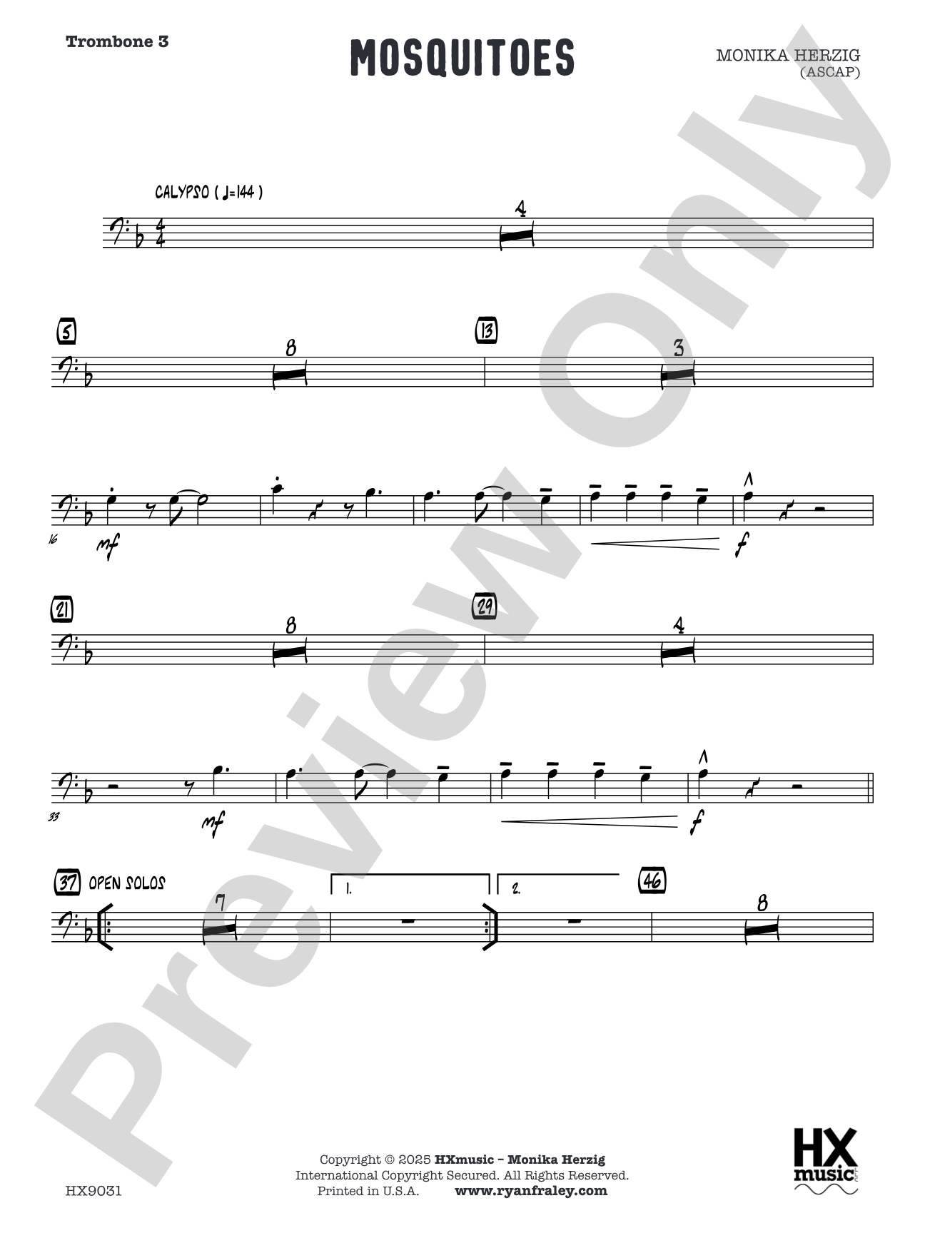 Mosquitoes: Trombone 3