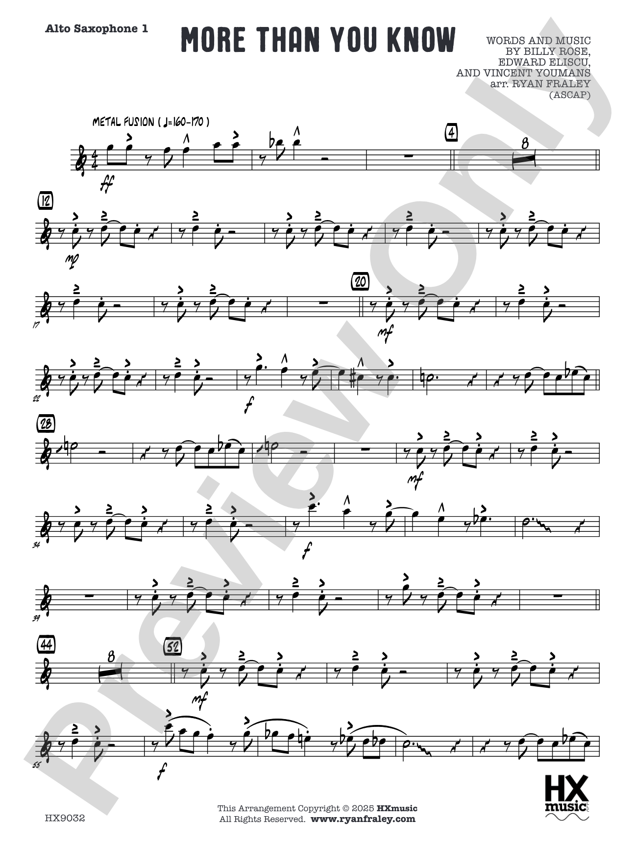 More Than You Know: Alto Saxophone 1