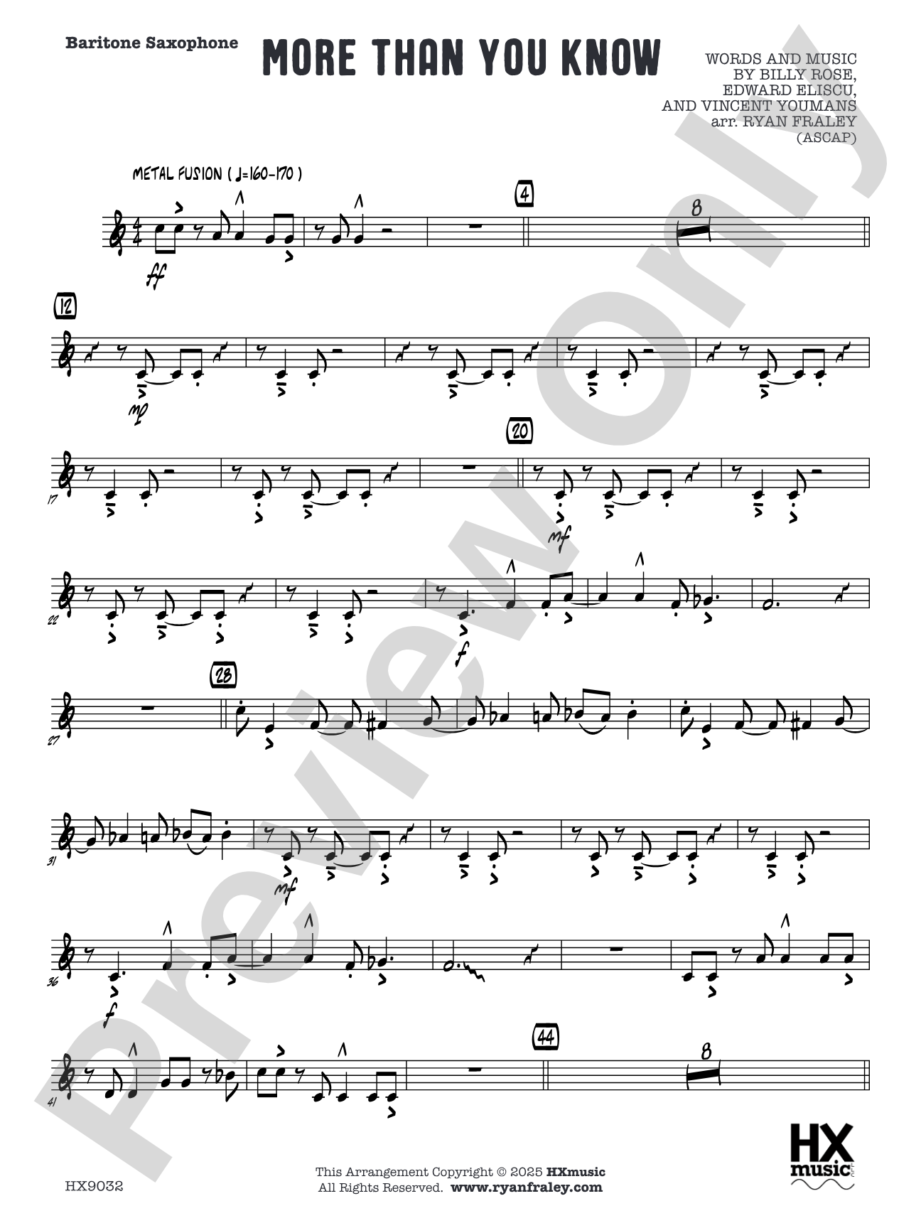 More Than You Know: Baritone Saxophone