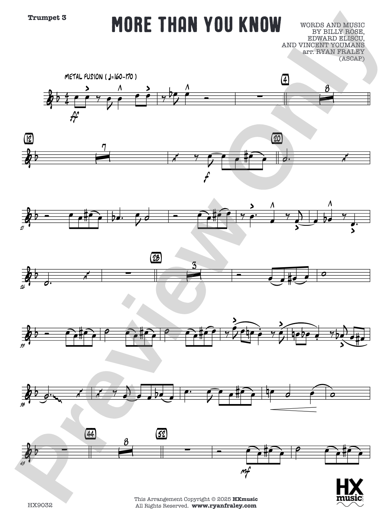 More Than You Know: Trumpet 3