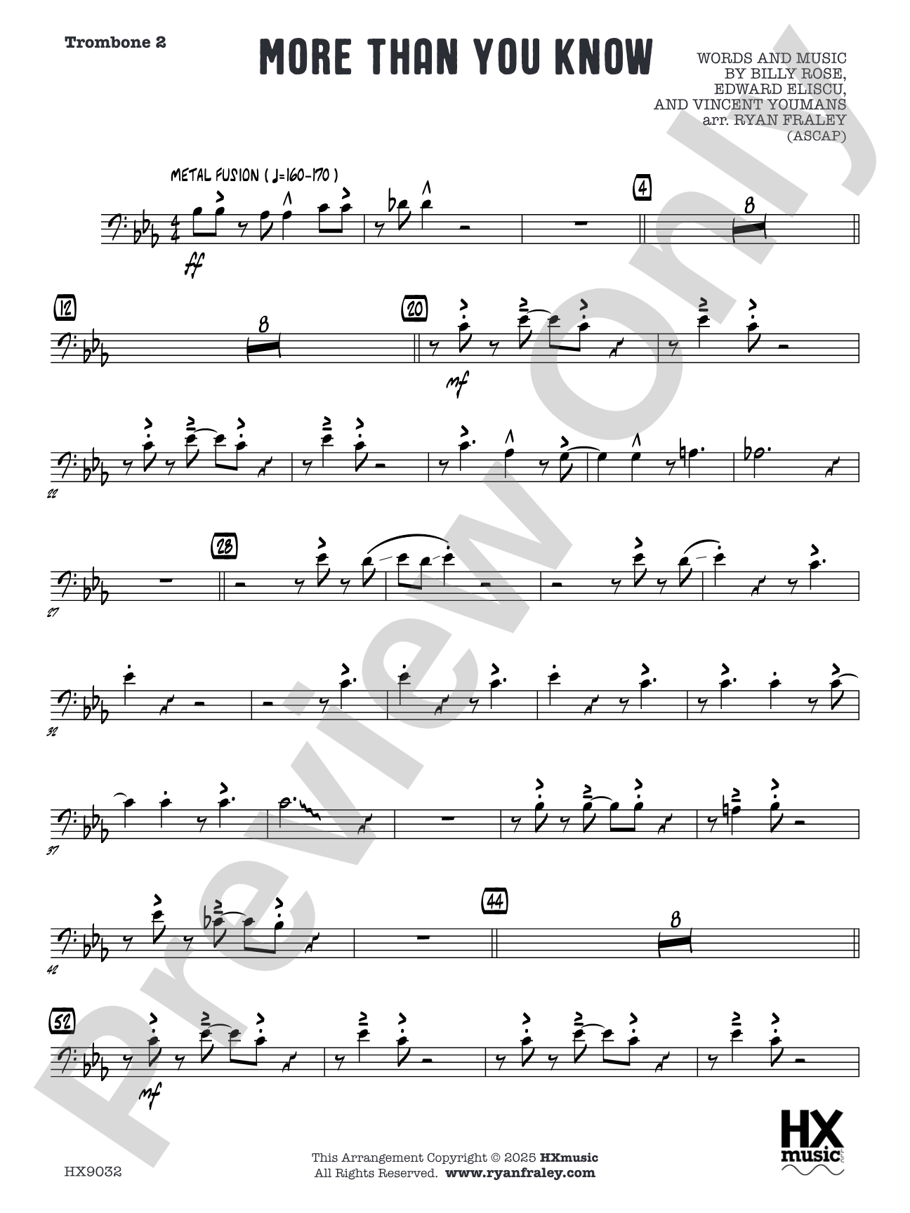 More Than You Know: Trombone 2