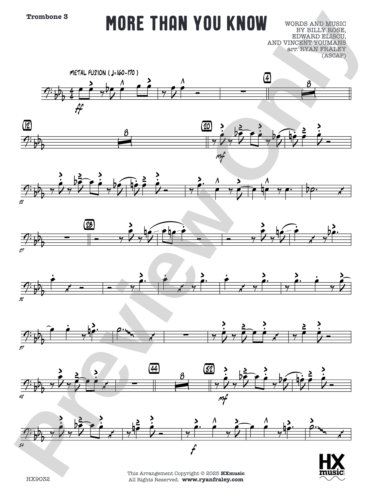 More Than You Know: Trombone 3