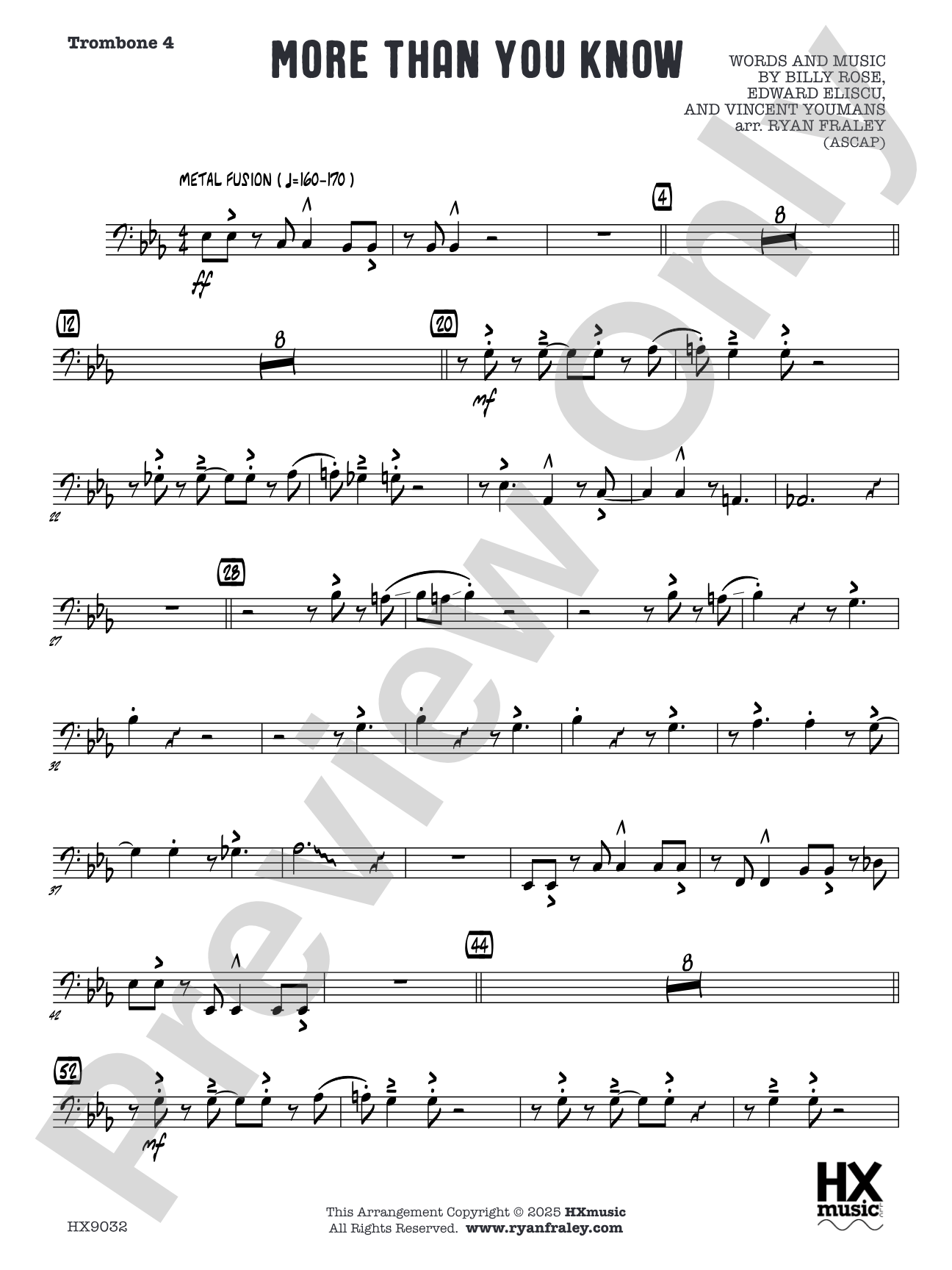 More Than You Know: Trombone 4